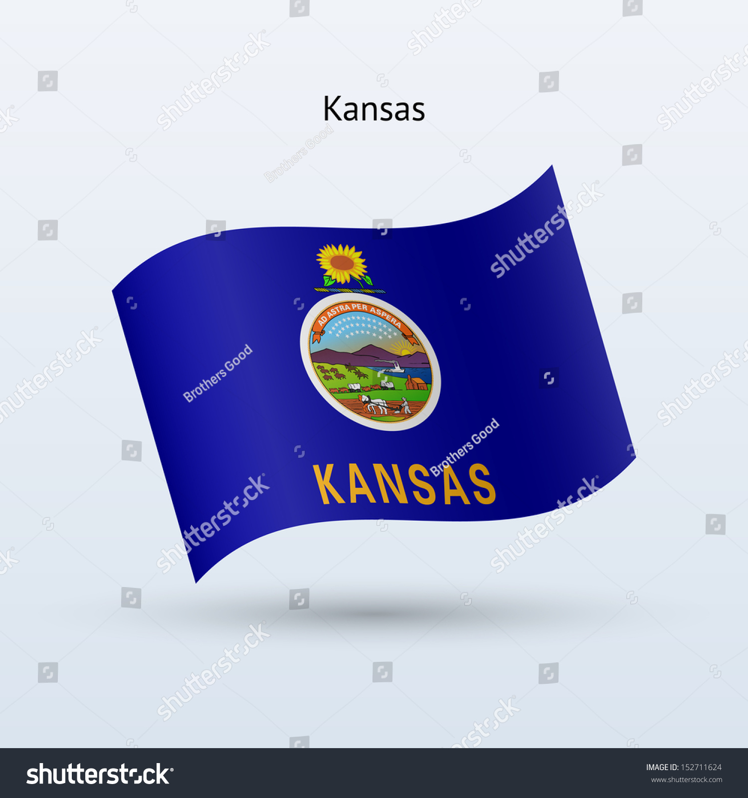 state-of-kansas-flag-waving-form-on-gray-royalty-free-stock-photo