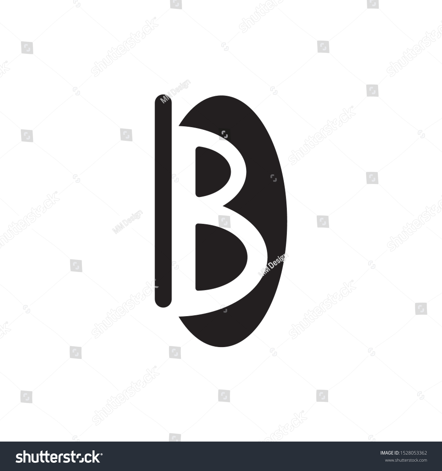 B Letter Alphabet Font Logo Vector Design - Royalty Free Stock Vector ...