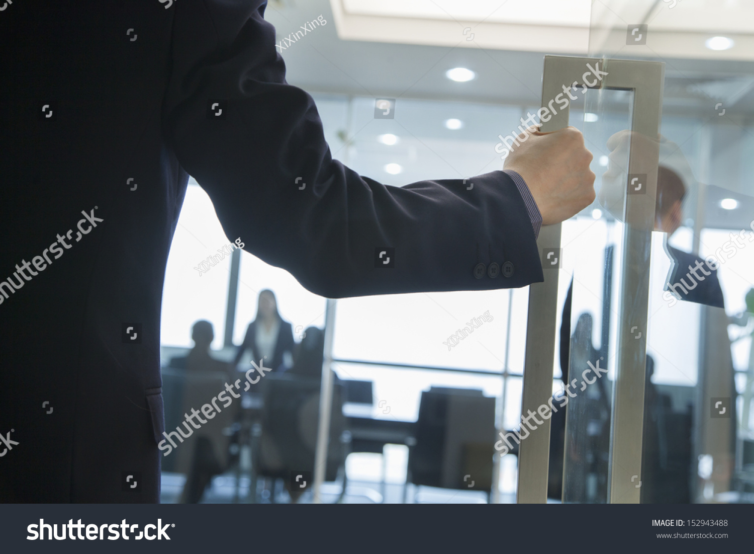 Businessman Entering an Office #152943488