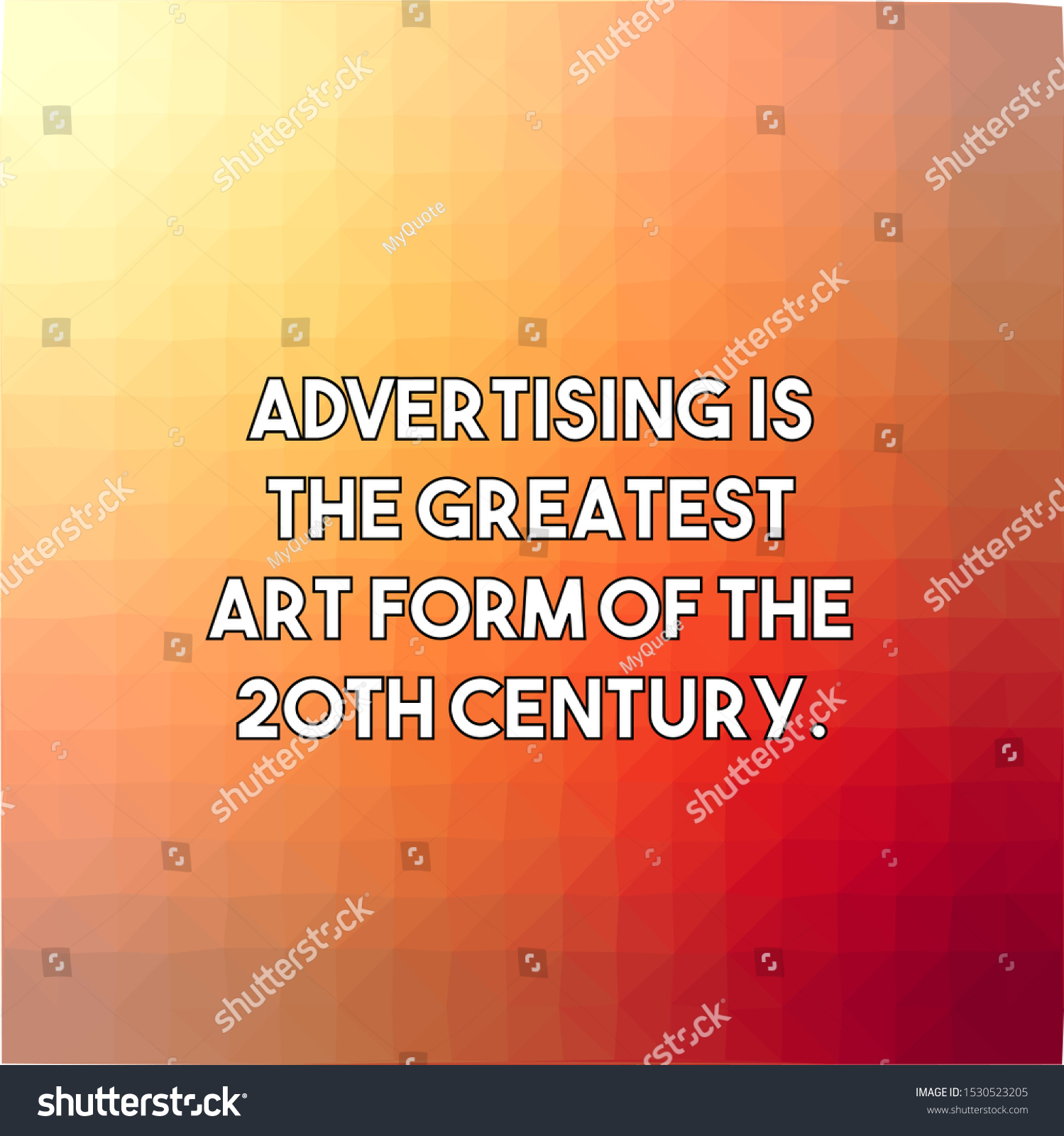 advertising-is-the-greatest-art-form-of-the-20th-royalty-free-stock