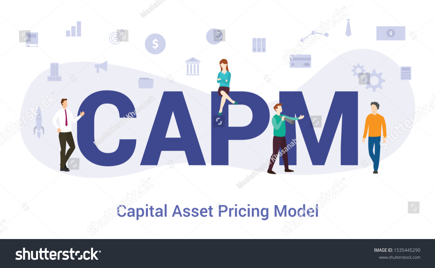 Capm Capital Asset Pricing Model Concept With Royalty Free Stock