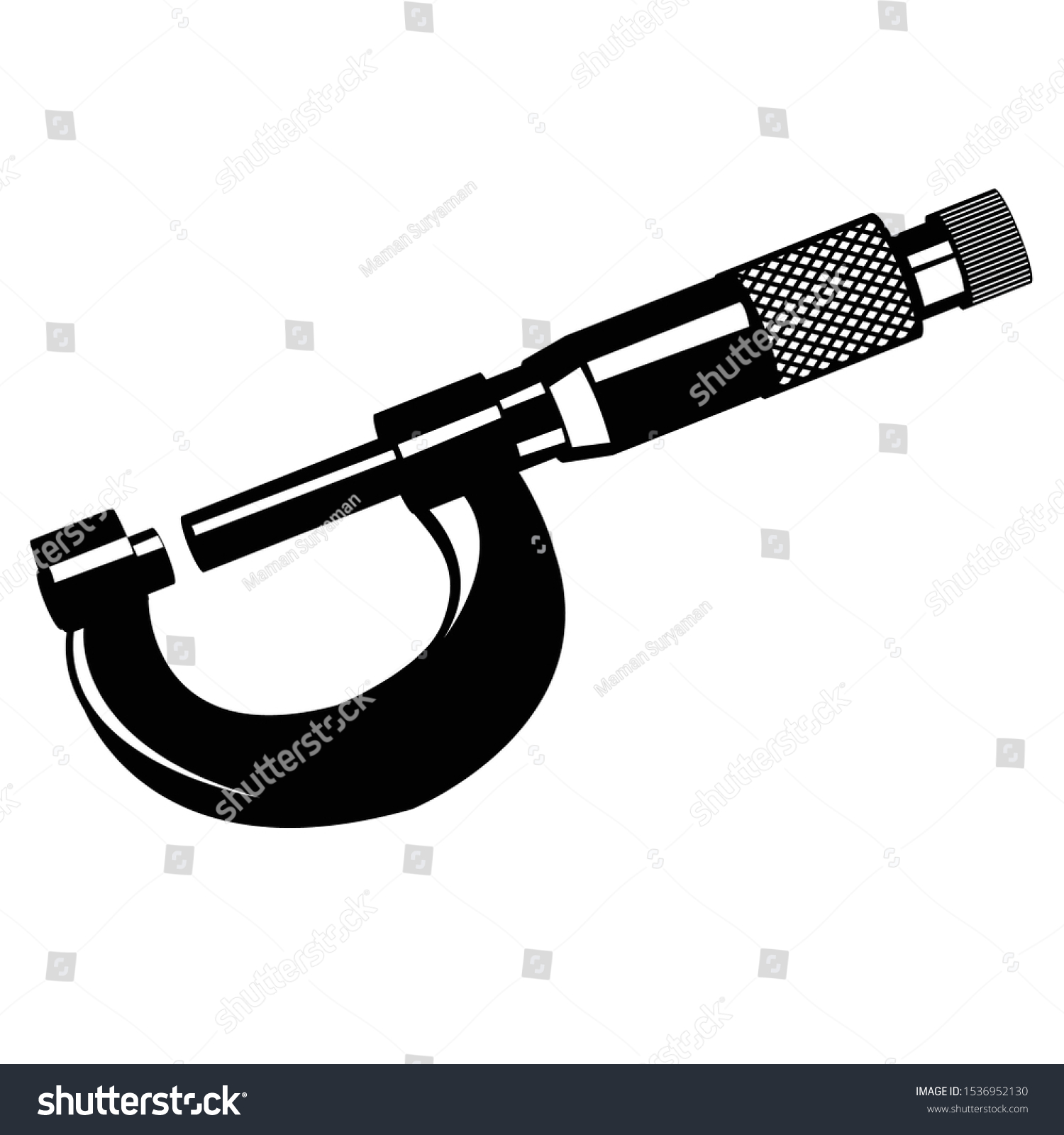 Micrometer vector. Simple Micrometer Precision - Royalty Free Stock ...