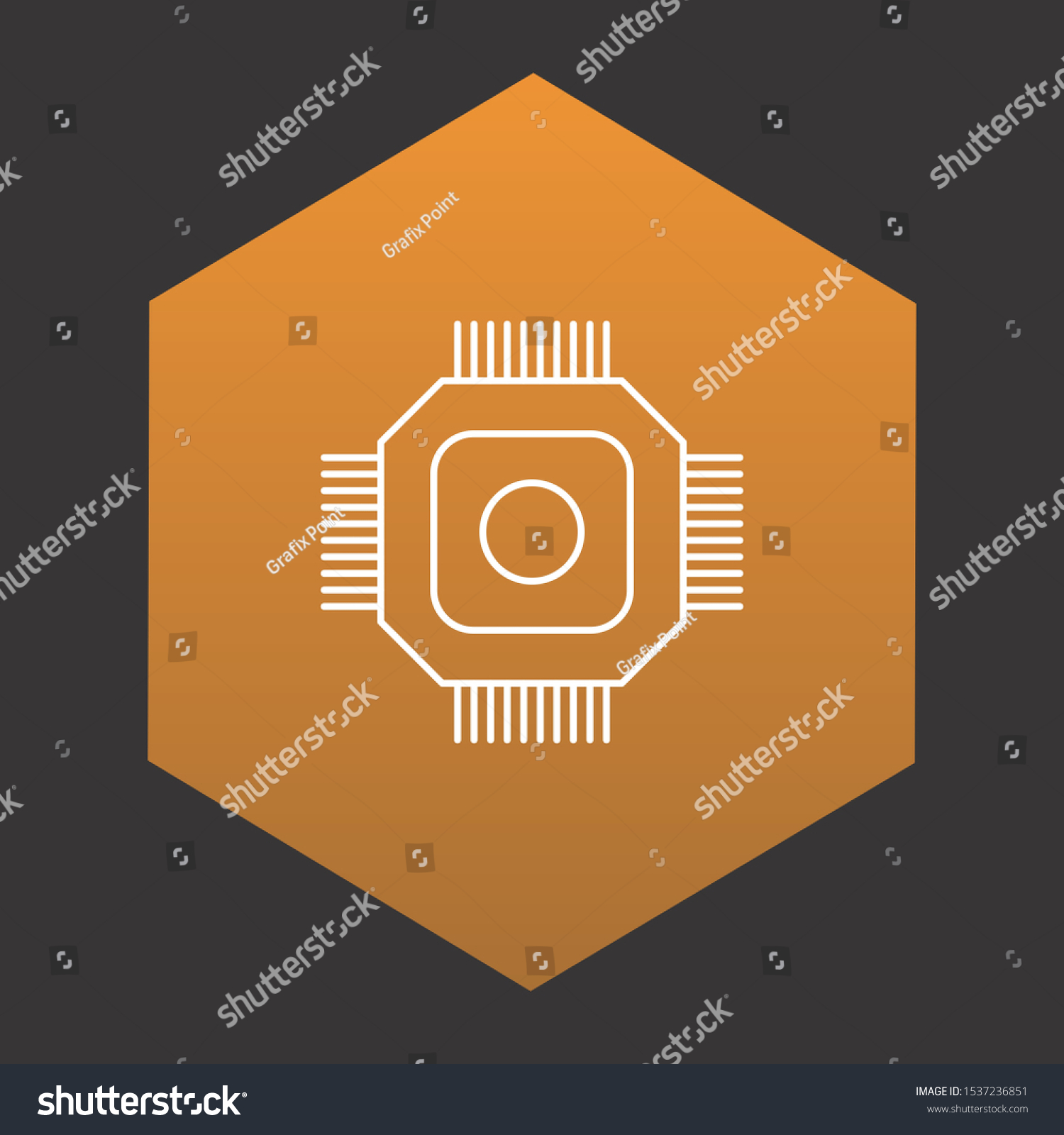 Chip icon for your project - Royalty Free Stock Photo 1537236851 ...