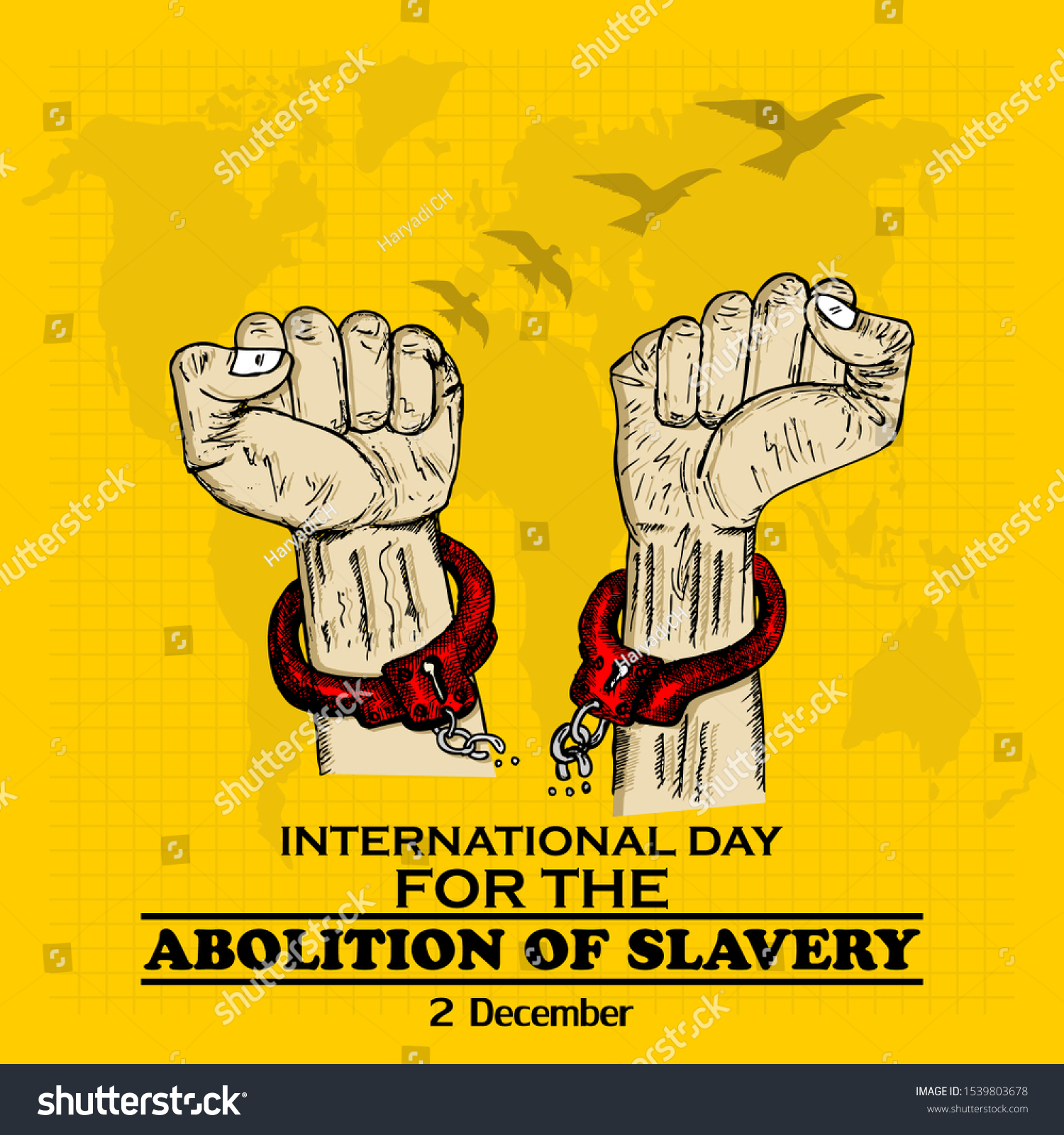 International Day For Abolition Of Slavery Royalty Free Stock Vector 1539803678 4549