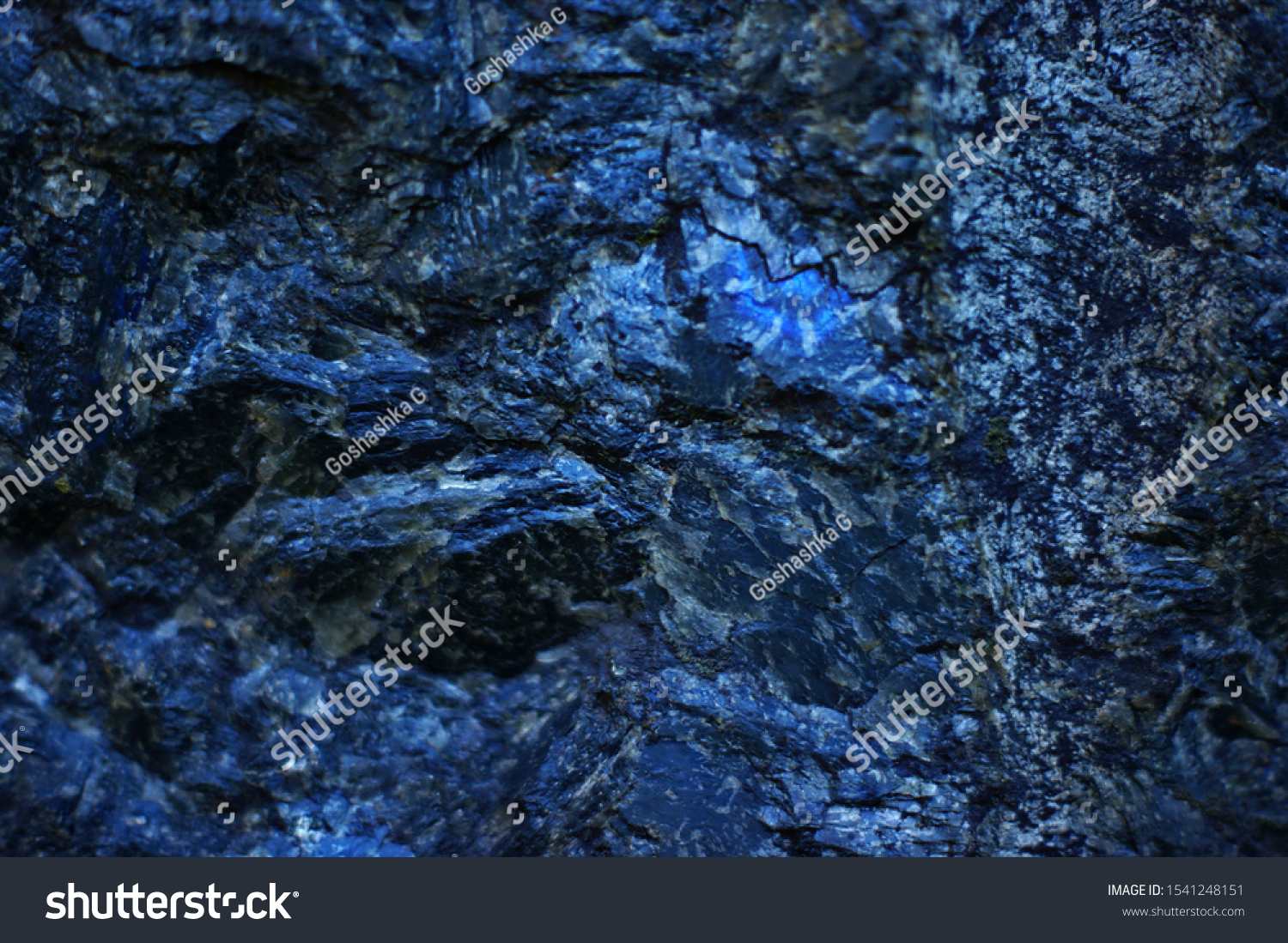 Blue Granite slab closeup background and texture #1541248151