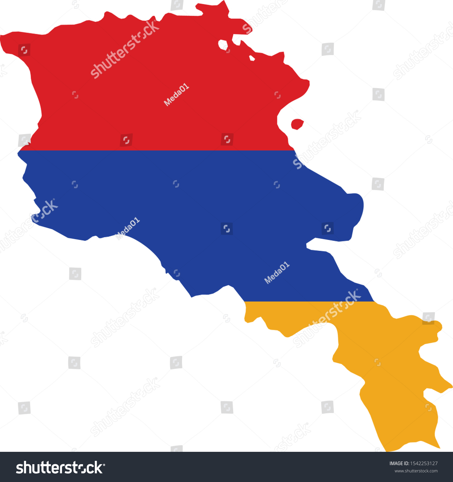 vector illustration of Map of Armenia with - Royalty Free Stock Vector ...