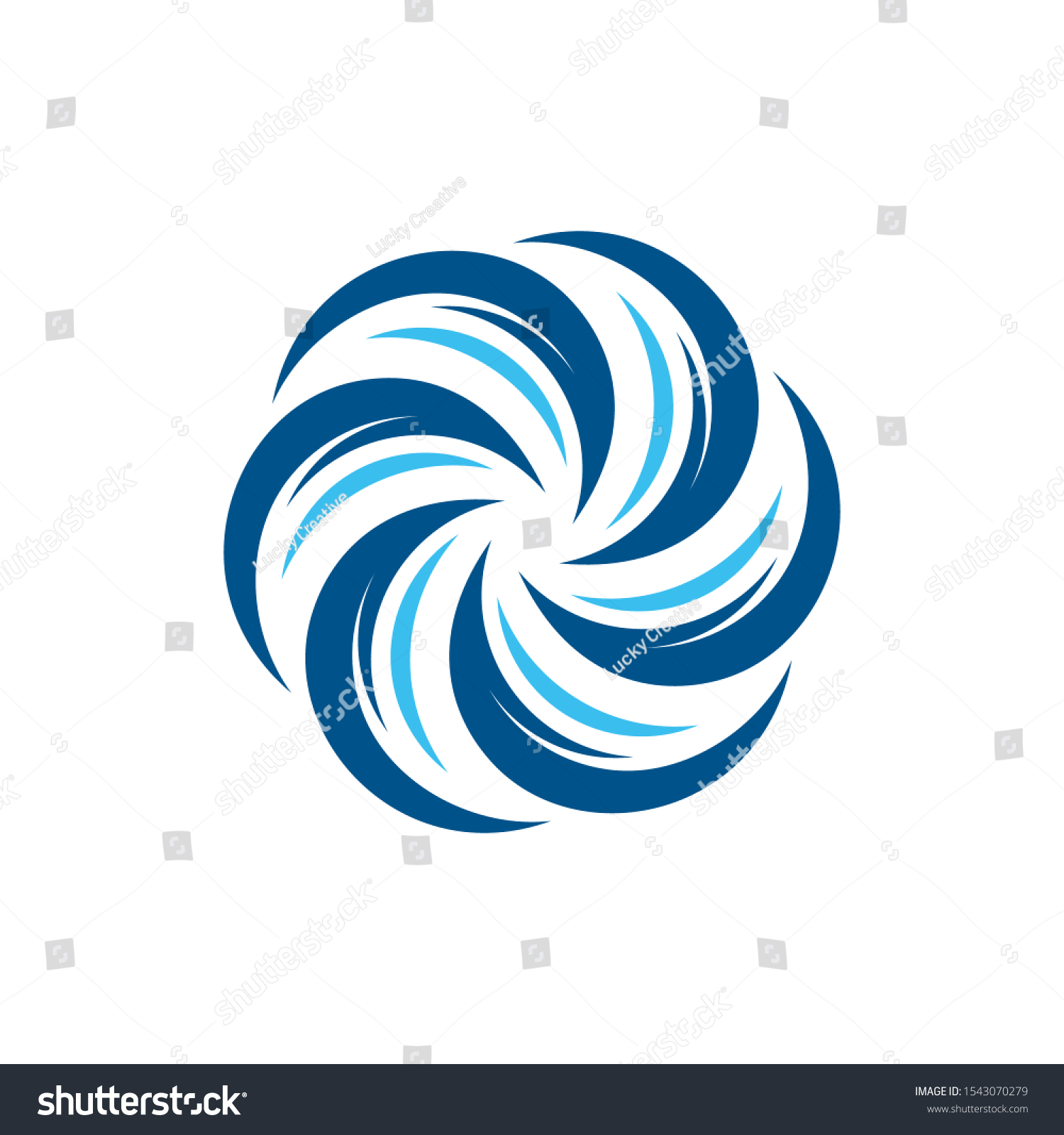 Circle Blue Tornado logo symbol isolated, - Royalty Free Stock Vector ...