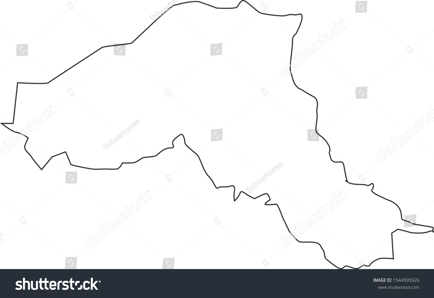 map of sahel region in burkina faso - Royalty Free Stock Vector ...