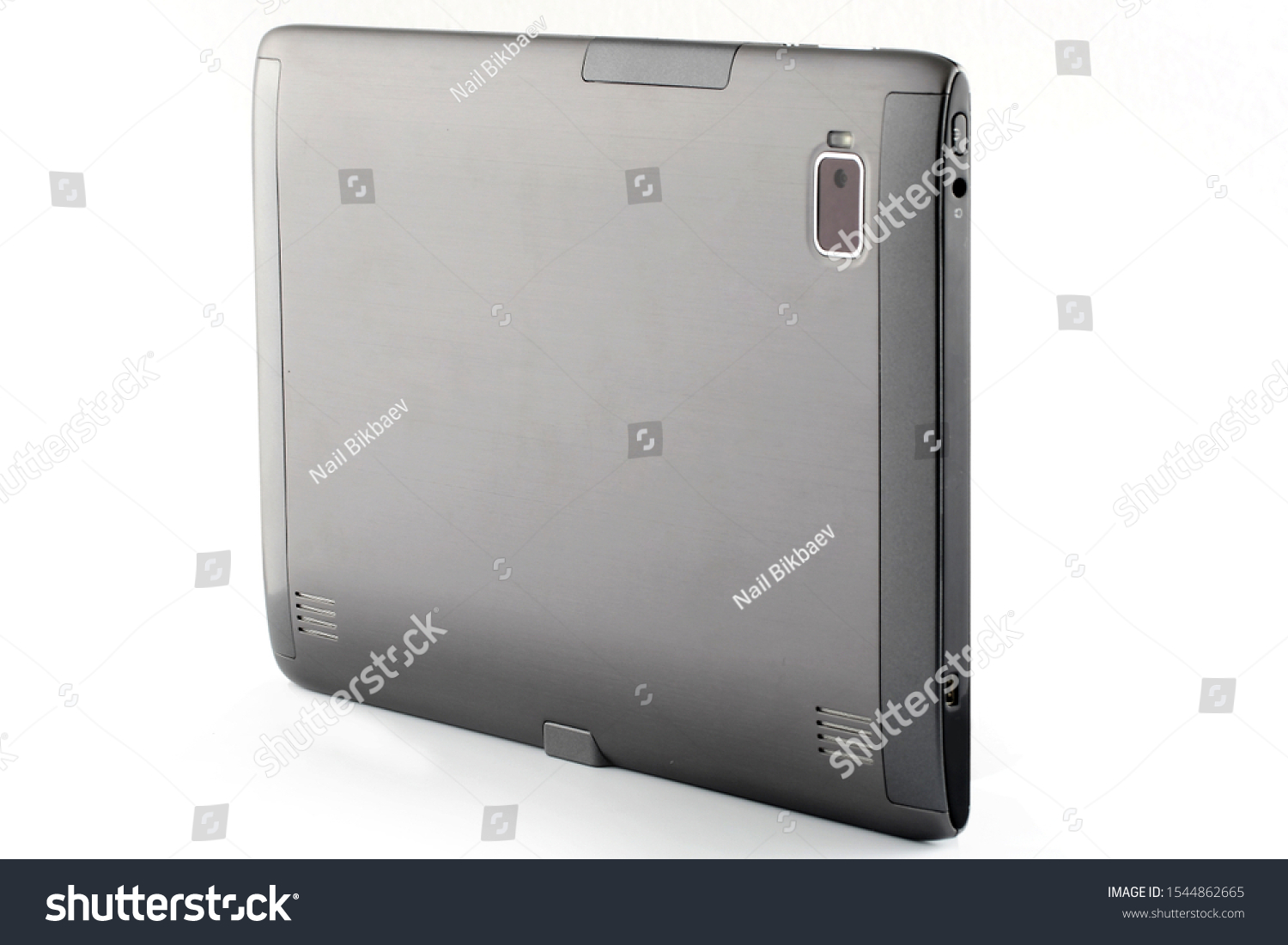 Modern tablet computer isolated on white background. Tablet pc and screen with clipping path #1544862665