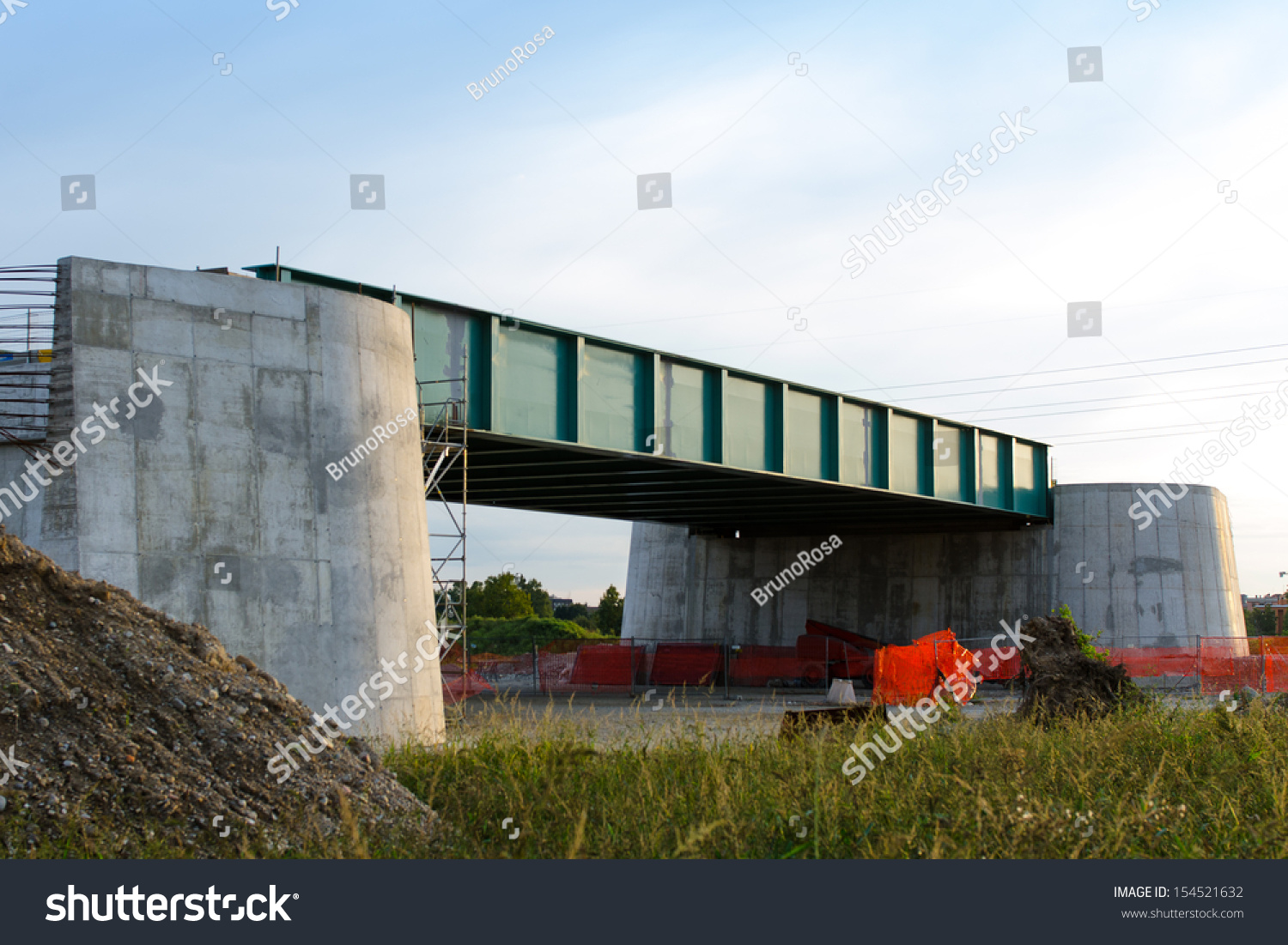 bridge road under reconstruction #154521632