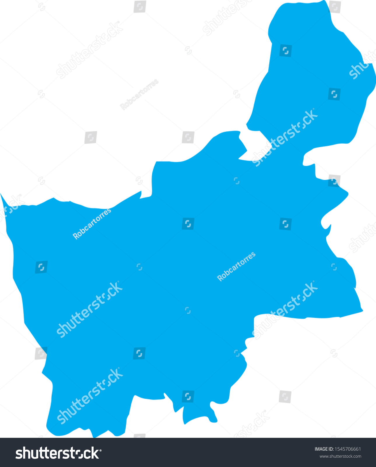 Grodno region map in Belarus - Royalty Free Stock Vector 1545706661 ...