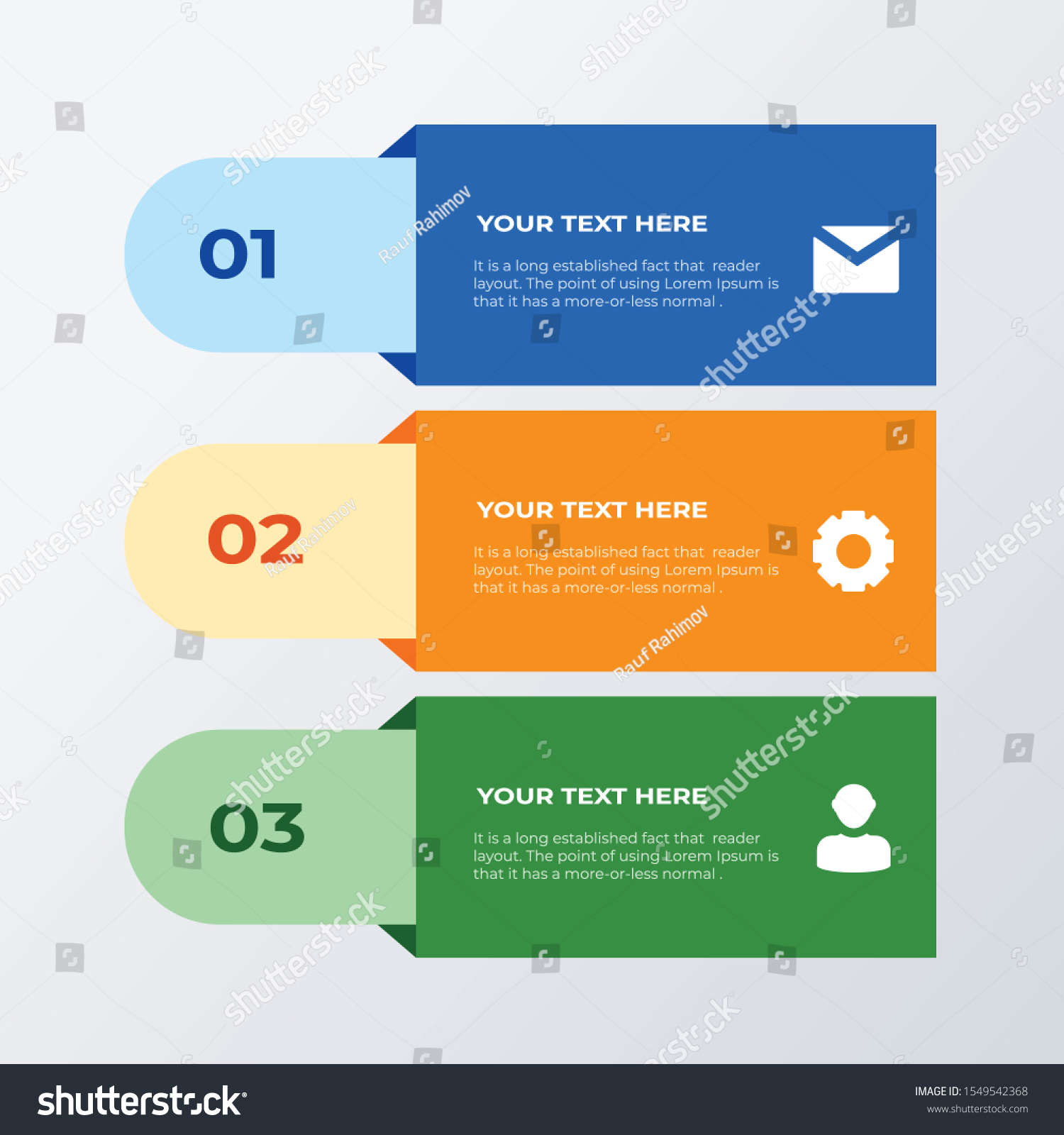 Three List Infographic Template Design Business Royalty Free Stock three-list-infographic-template-design-business-royalty-free-stock