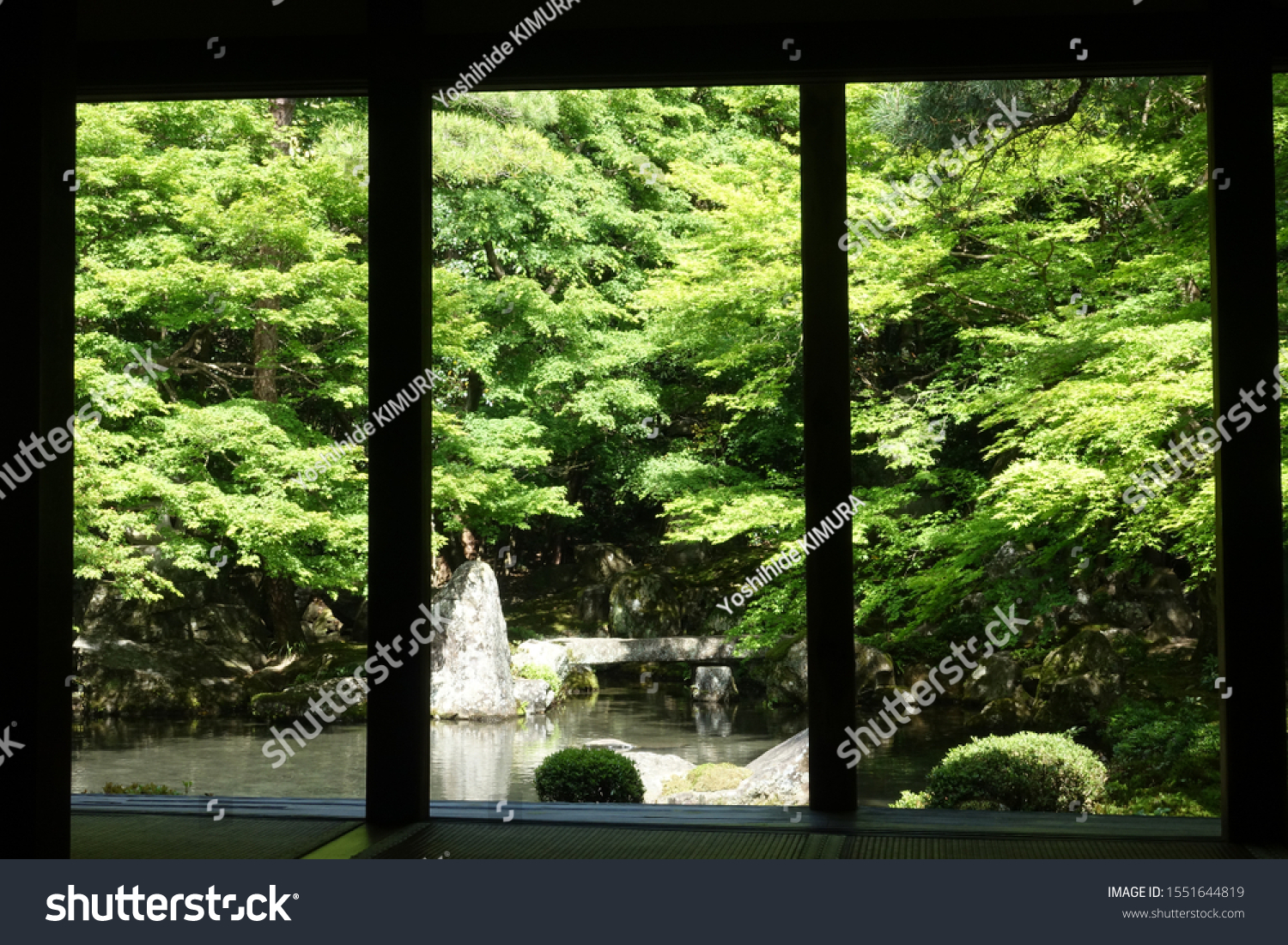 Landscape of Rengeji of fresh green #1551644819