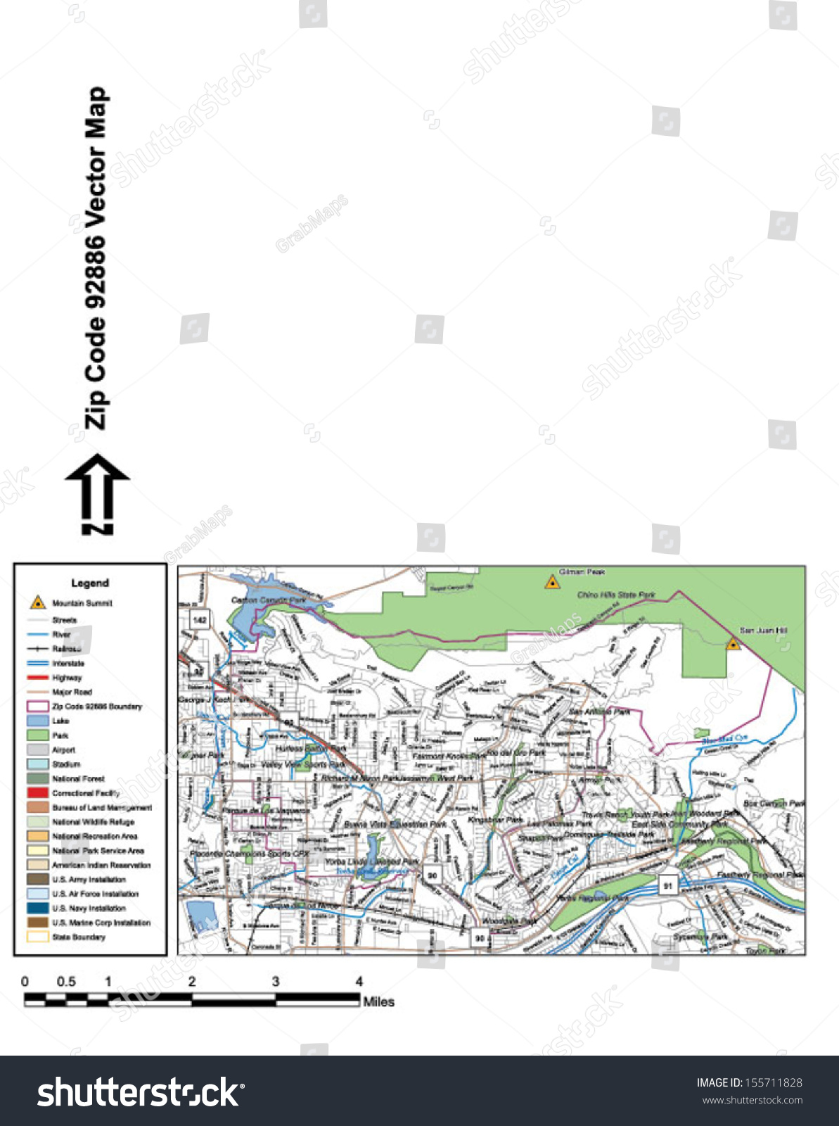vector-map-with-summits-rivers-railroads-royalty-free-stock-vector