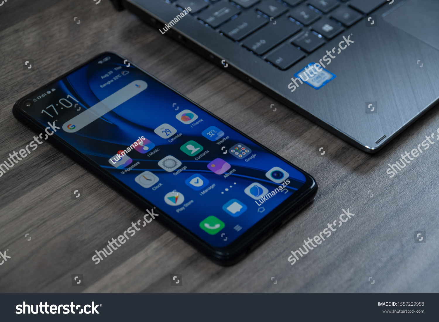 Jakarta, Indonesia - November 12, 2019: The Vivo Z1 Pro Android smartphone is built around a 6.53" FHD+ display. #1557229958