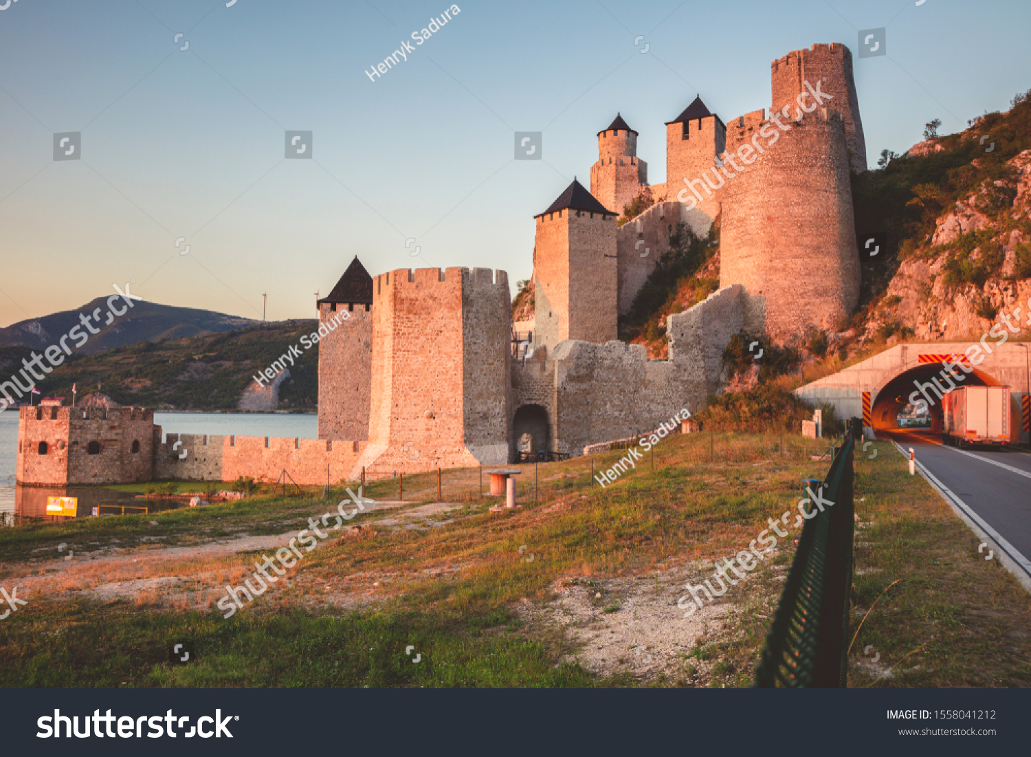 Golubac Fortress. Southern and Eastern Serbia, Belgrade, Serbia. #1558041212
