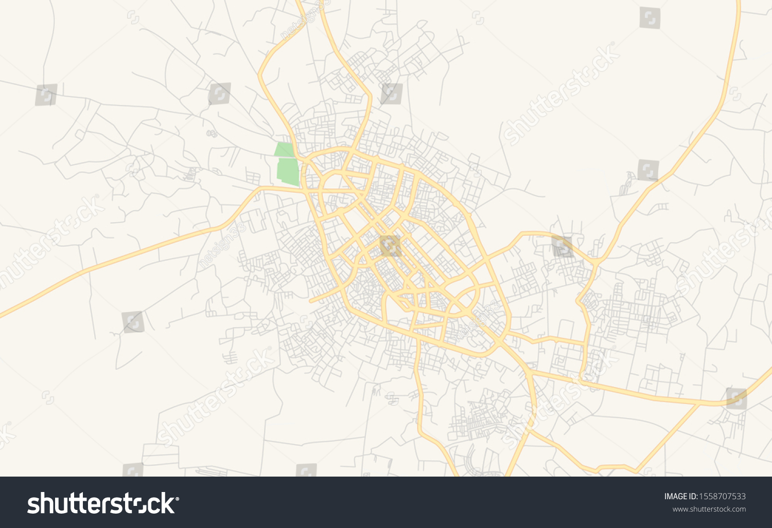 Printable street map of Al Jadid, Libya. Map - Royalty Free Stock ...