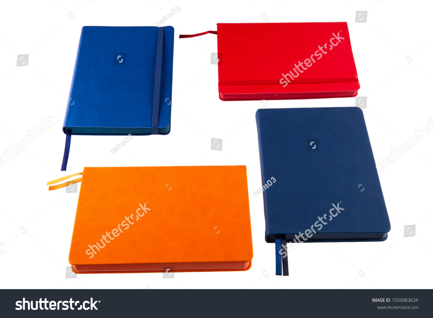 Blue Notebook and Blue Notebook, Red Notebook and Orange Notebook
 #1559983634