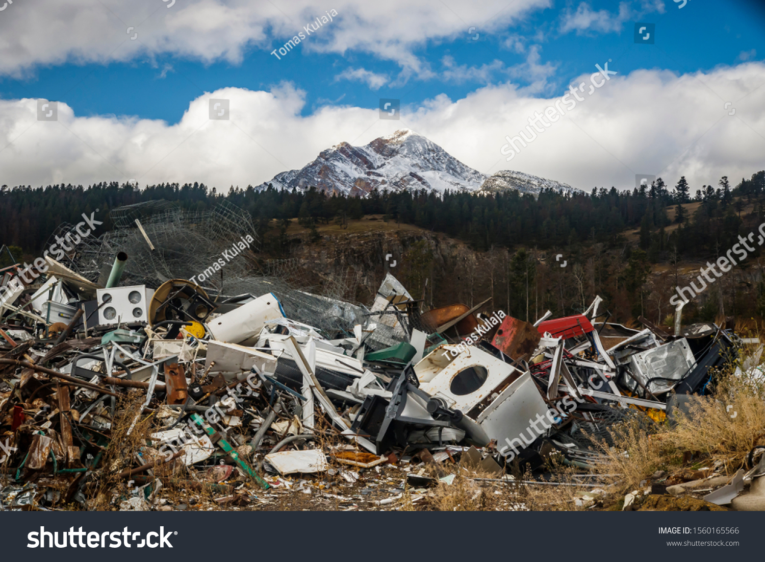 Dump, landfill in Jasper National Park, Alberta, - Royalty Free Stock ...