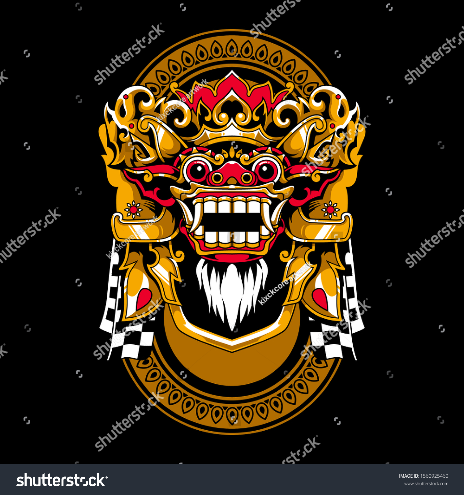 balinese barong vector illustration design - Royalty Free Stock Vector ...