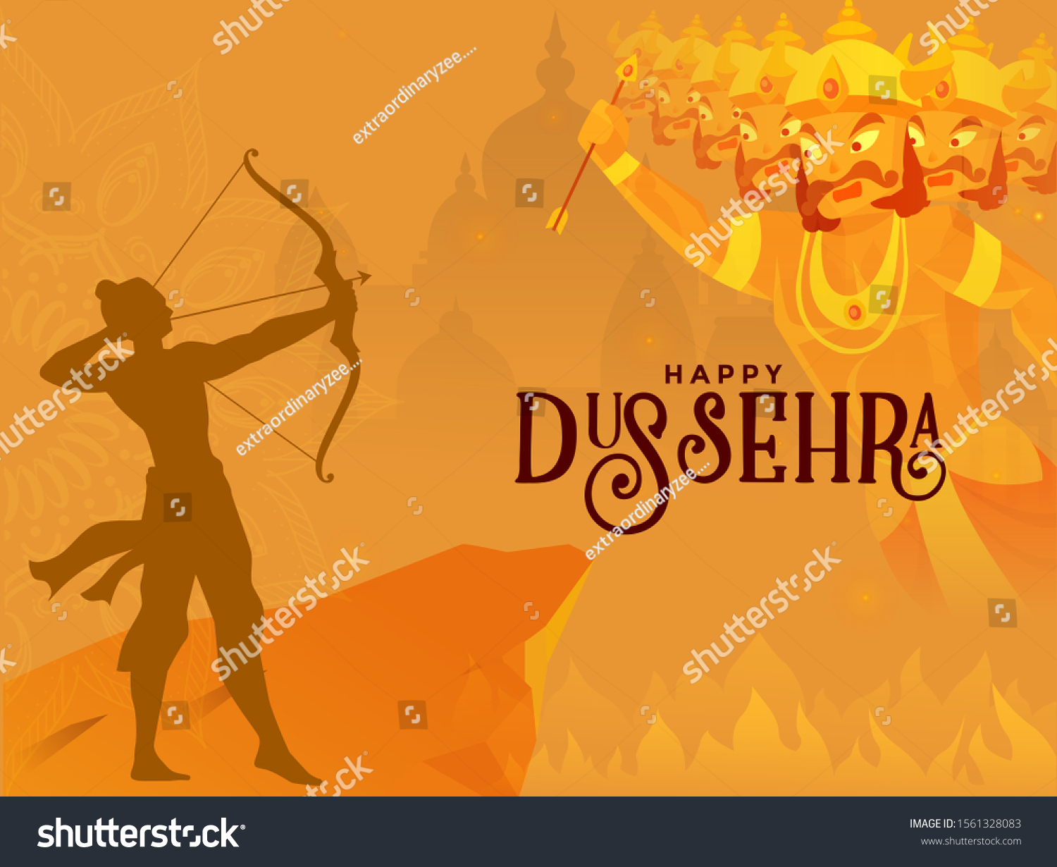 Artwork Of Battle Of Lord Rama & Ravana In - Royalty Free Stock Photo ...