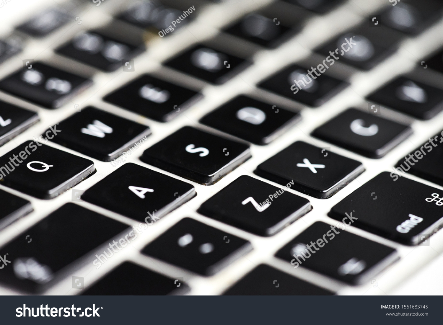 closeup shot of computer keyboard  #1561683745