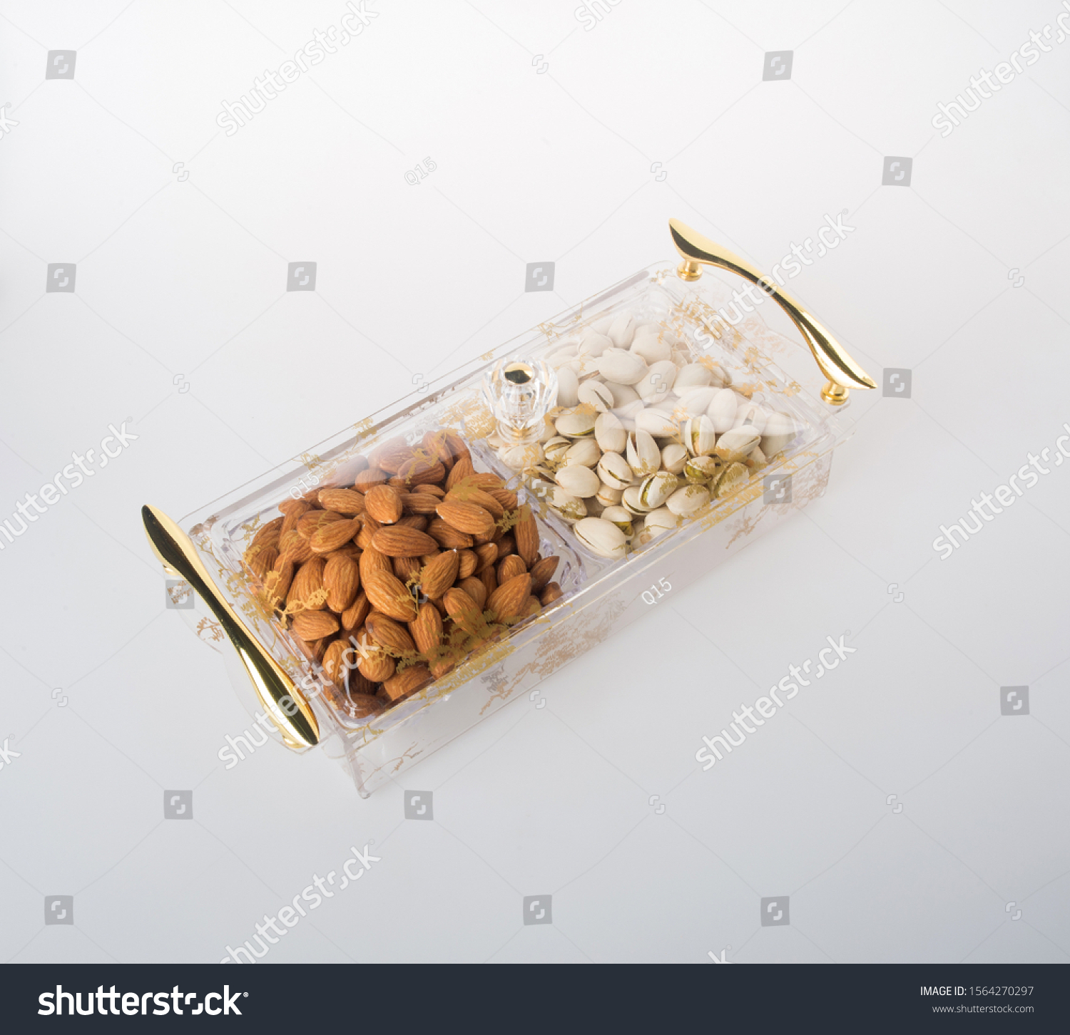 nuts or Almond nuts and Pistachio nuts on a background new #1564270297