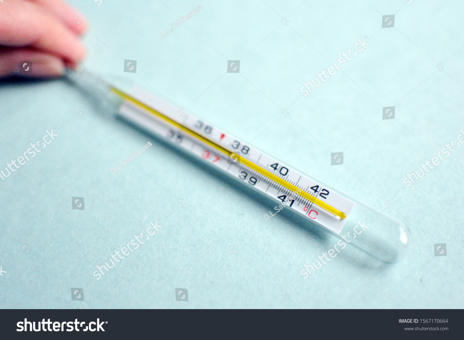 Mercury thermometer. Heat. Illness, flu, colds. Cold season. Glass thermometer. Degrees Celsius. #1567170664