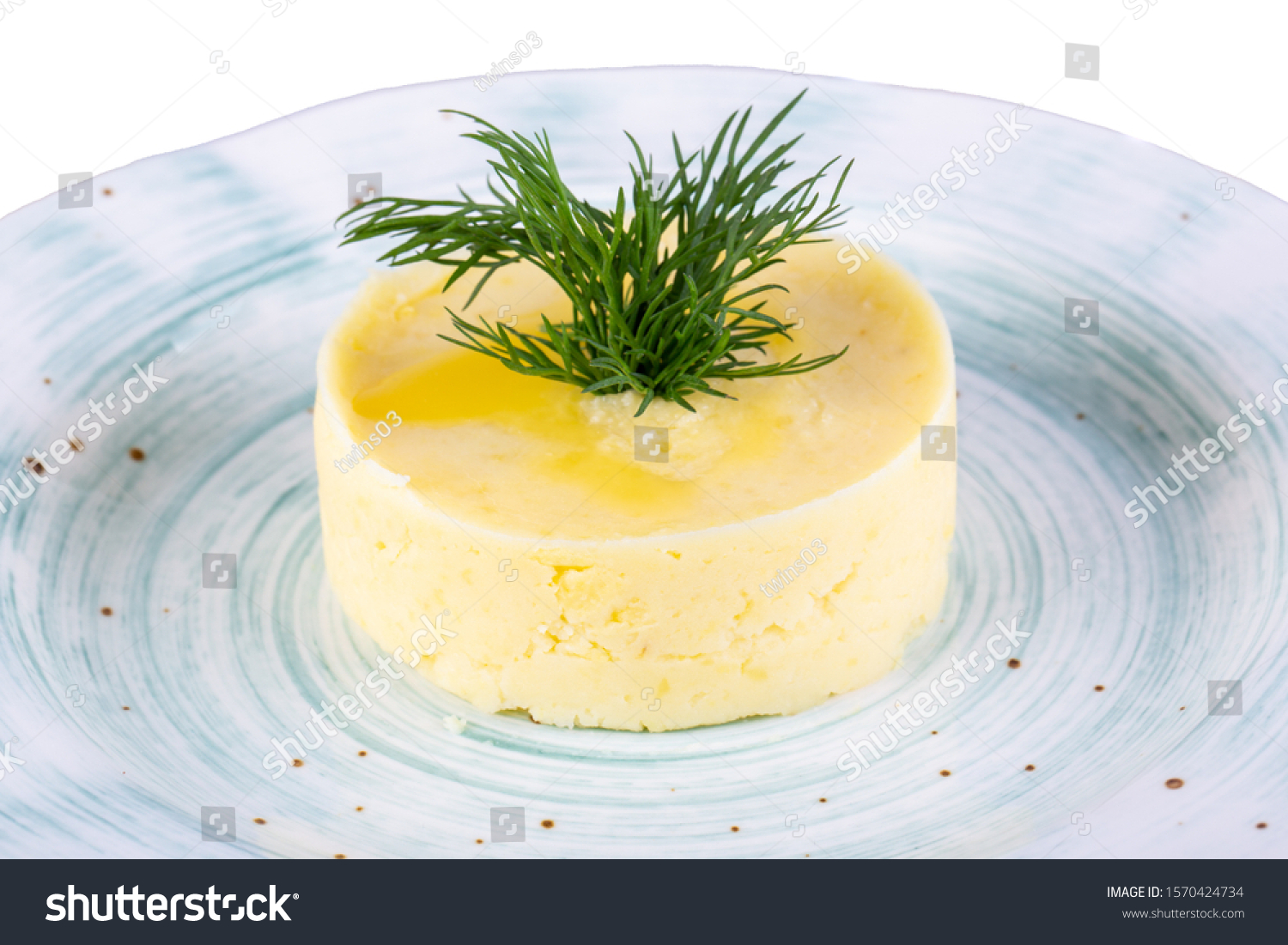Puree potatoes with butter.Puree potatoes with butter #1570424734