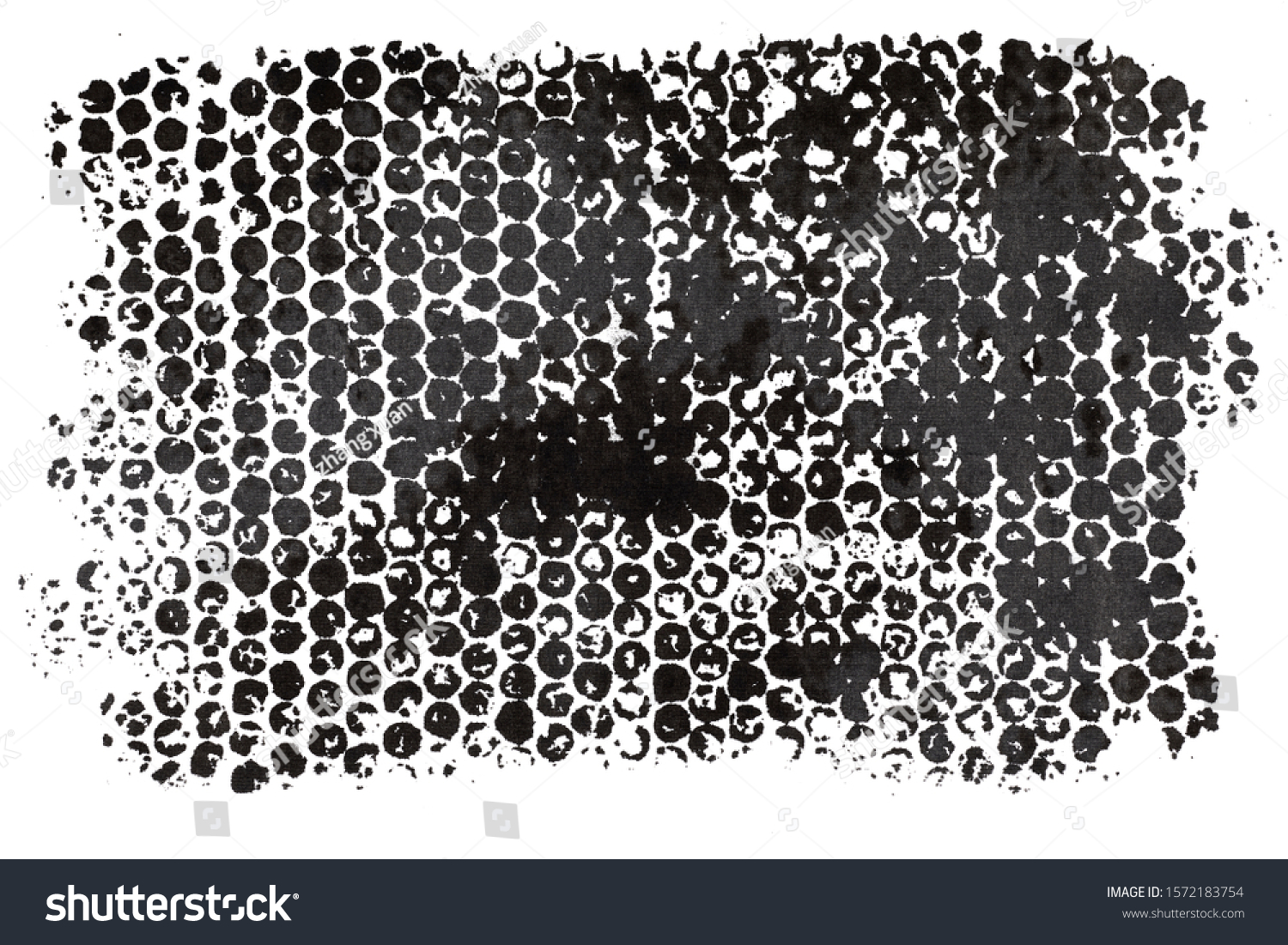 Hand drawn black dots texture background #1572183754