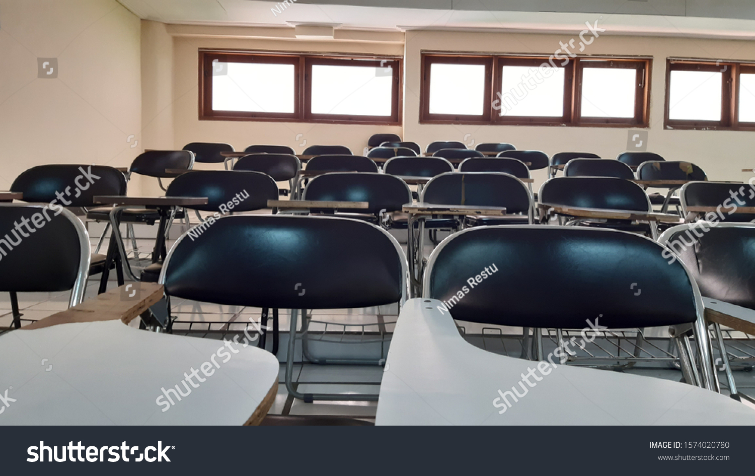 college classroom for college student in Indonesia with basic chairs #1574020780