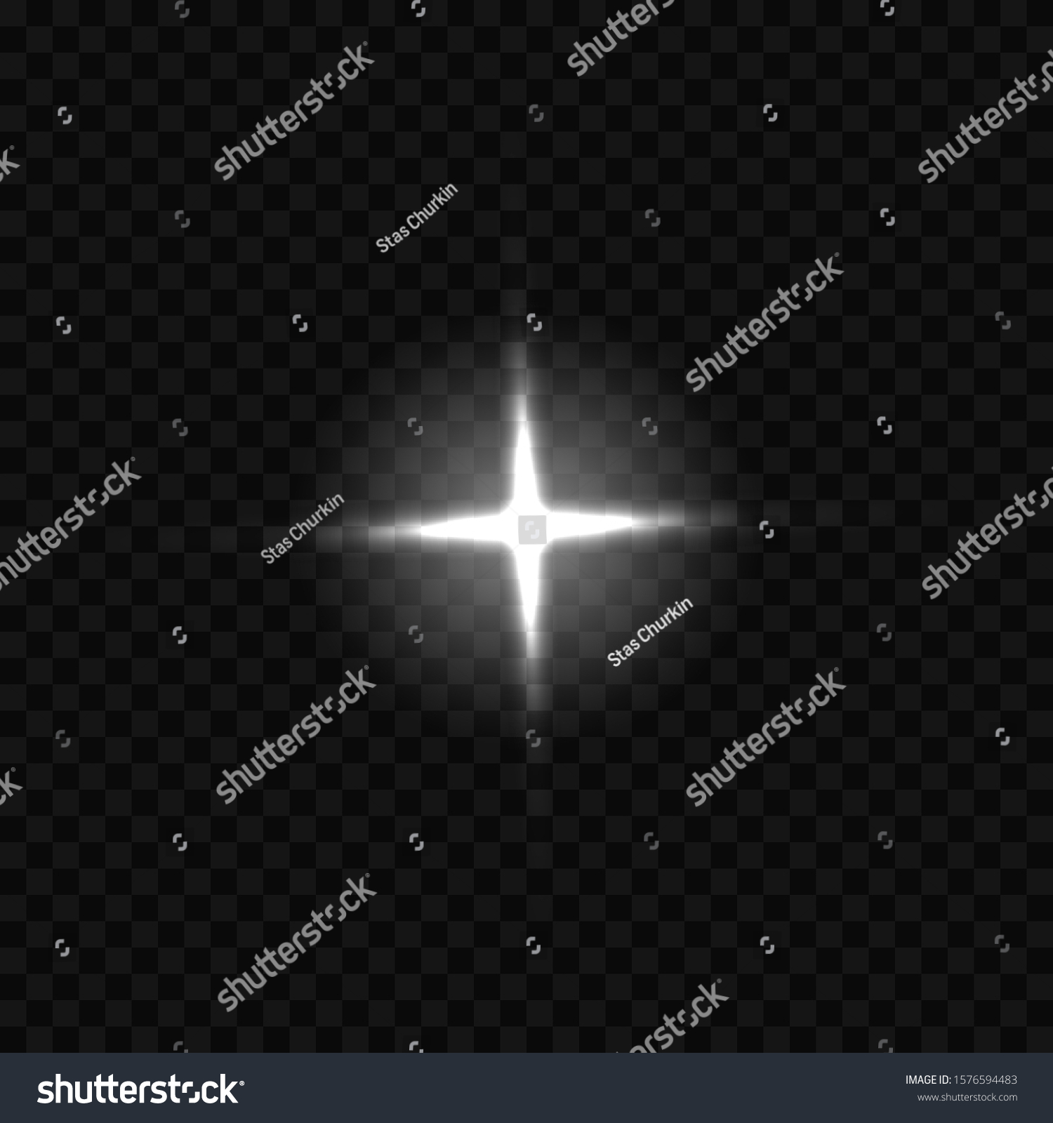 Vector Sun Light Lens Flare Glare Template Royalty Free Stock Vector