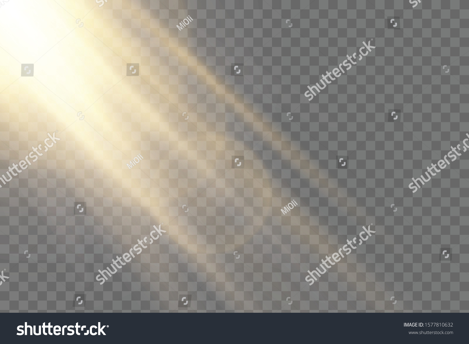 Vector transparent sunlight special lens flash light effect.front sun lens flash. Vector blur in the light of radiance. Element of decor. #1577810632