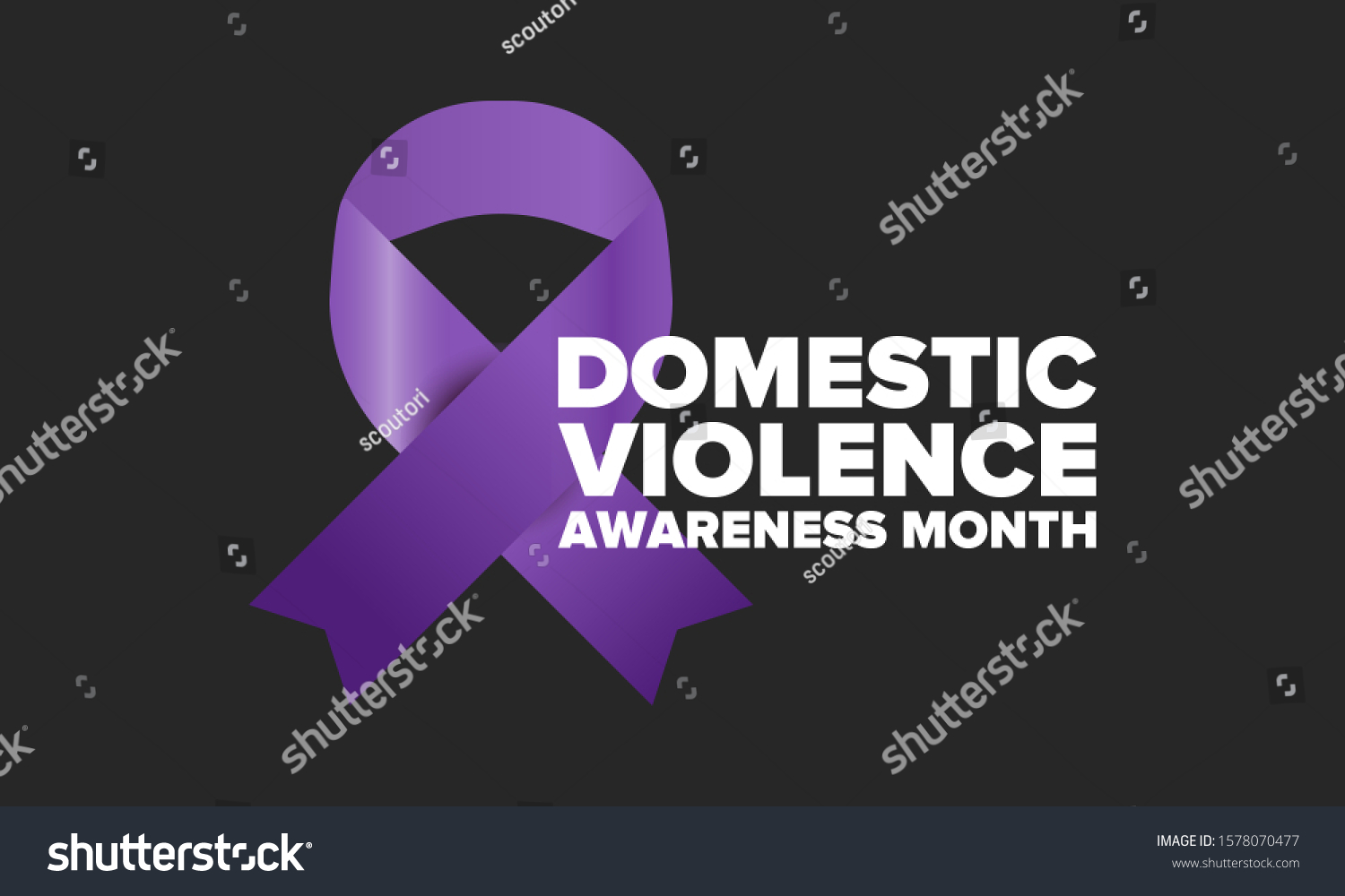 Domestic Violence Awareness Month in October. - Royalty Free Stock ...