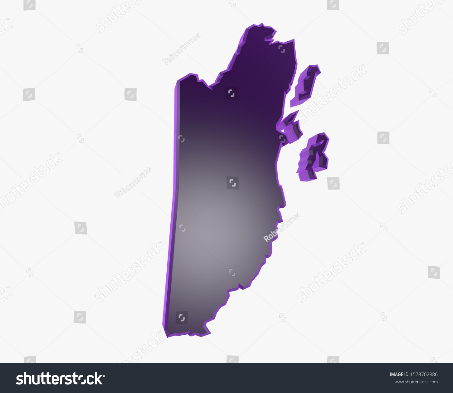 Political Map Of Belize In Central America 3d Royalty Free Stock   Avopix 1578702886 