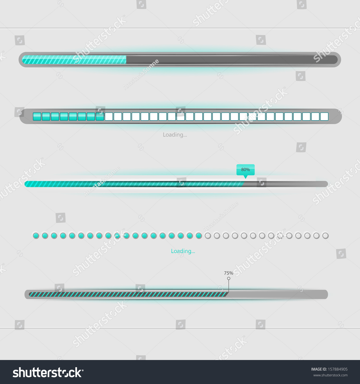 Vector illustration of Loading... - Royalty Free Stock Vector 157884905 ...