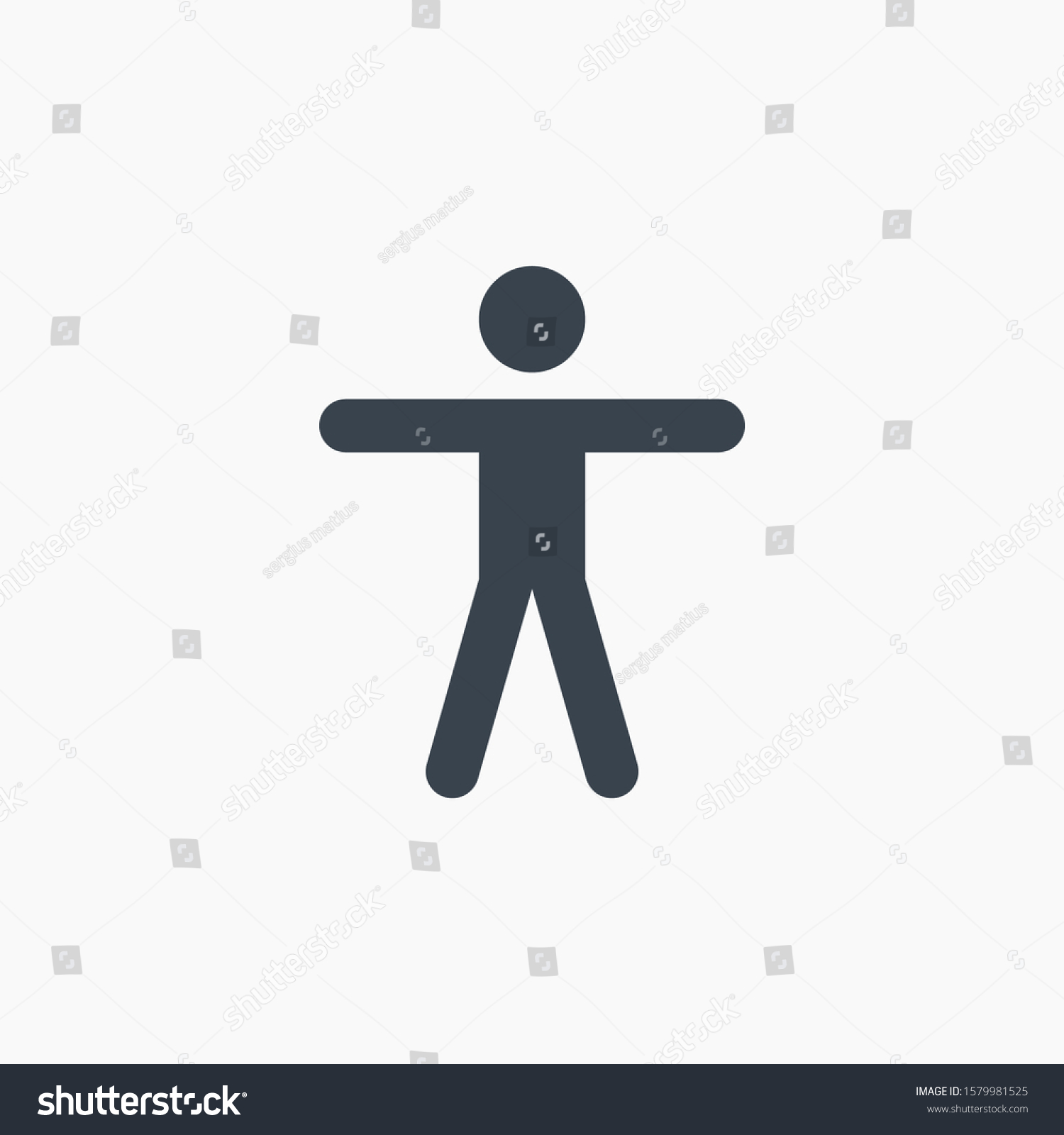 people hands up material design line icon - Royalty Free Stock Vector ...