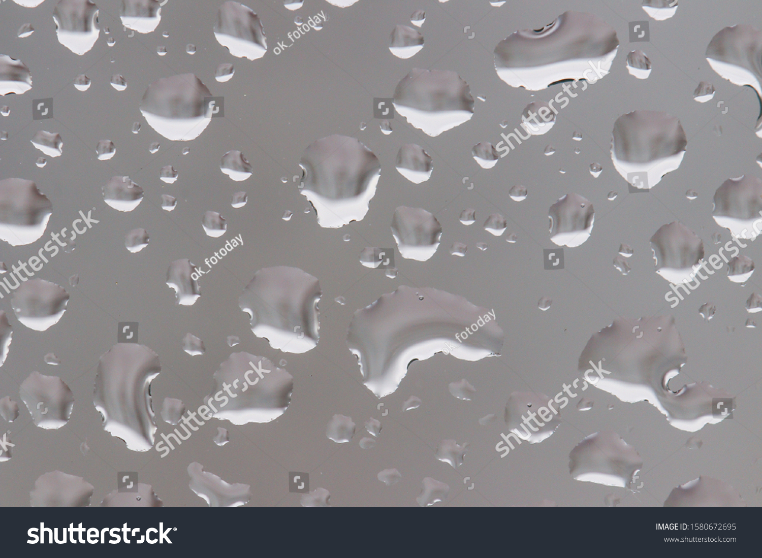 Rain drops on the window, background with drops on the glass #1580672695