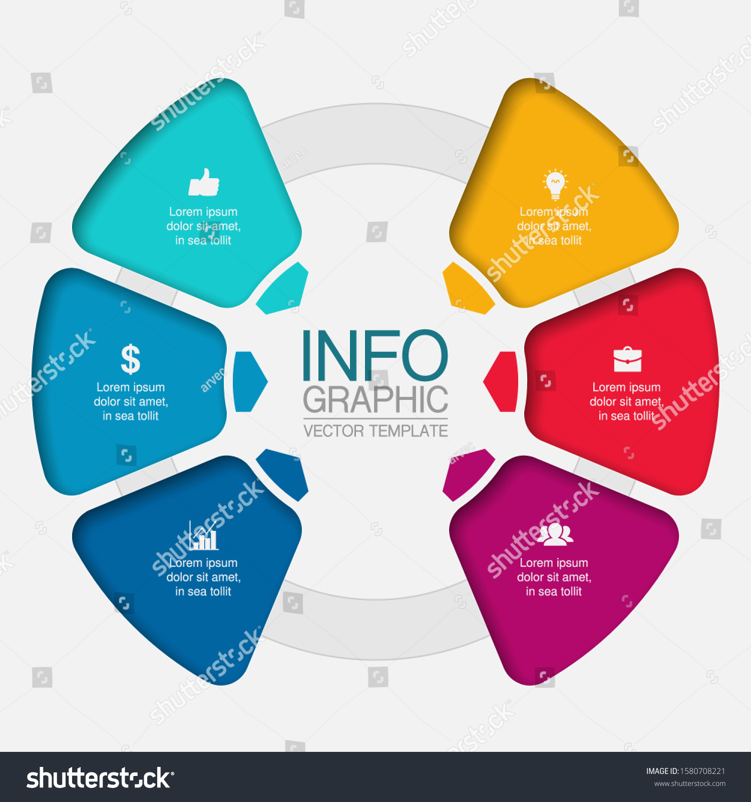 Vector Circular Infographic Diagram, Template - Royalty Free Stock ...