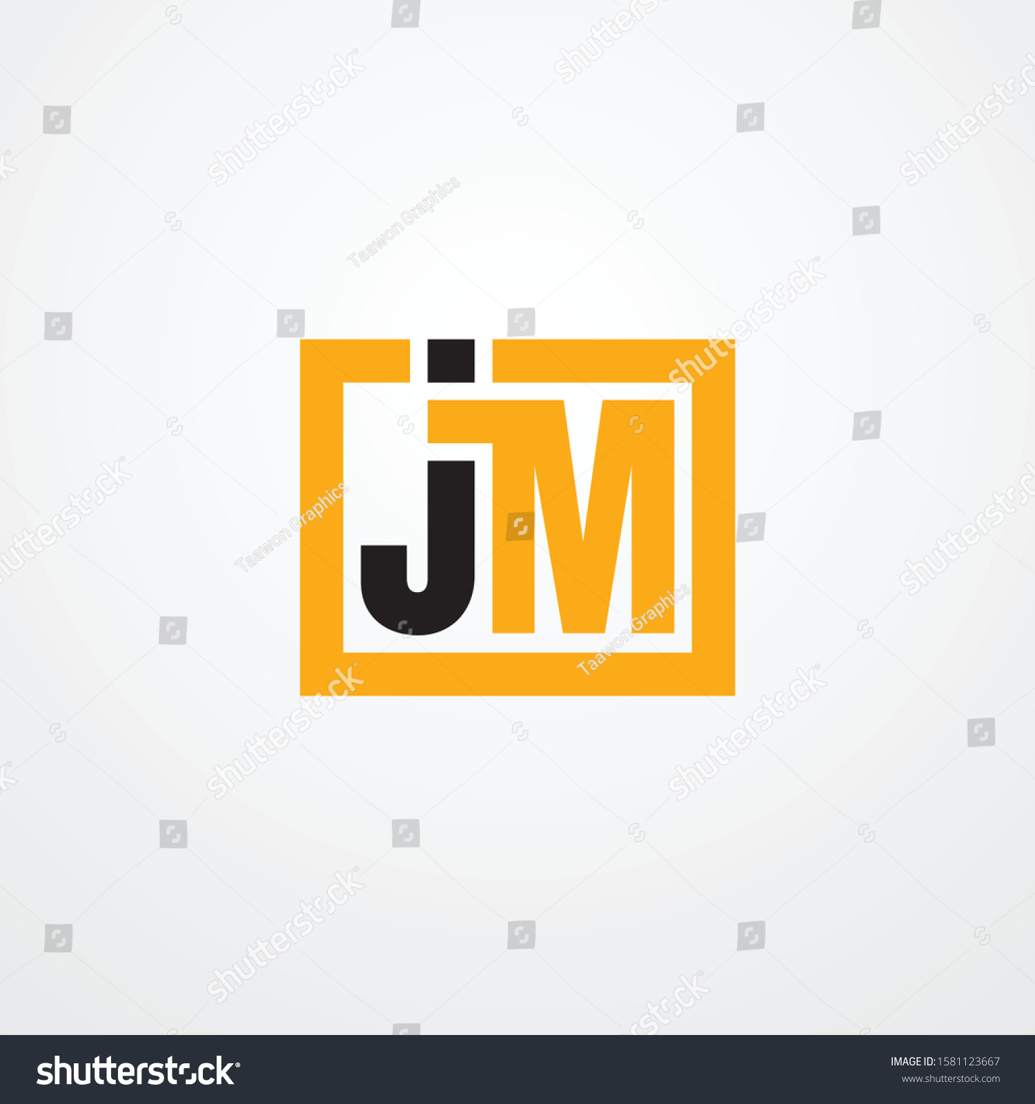 Vector Letter Jm Monogram Symbol Design Royalty Free Stock Vector 1581123667 7793