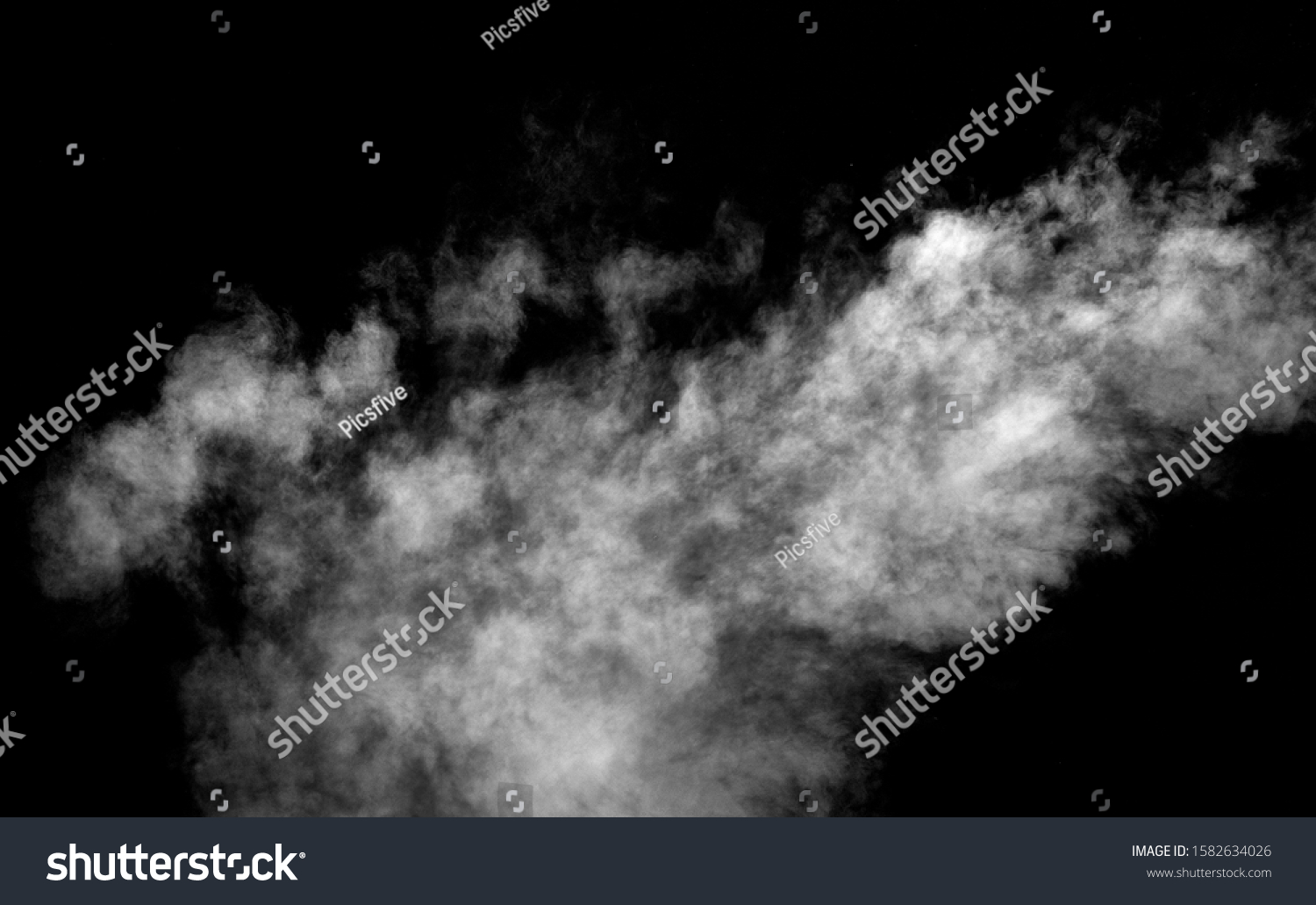 close up of steam smoke on black background #1582634026