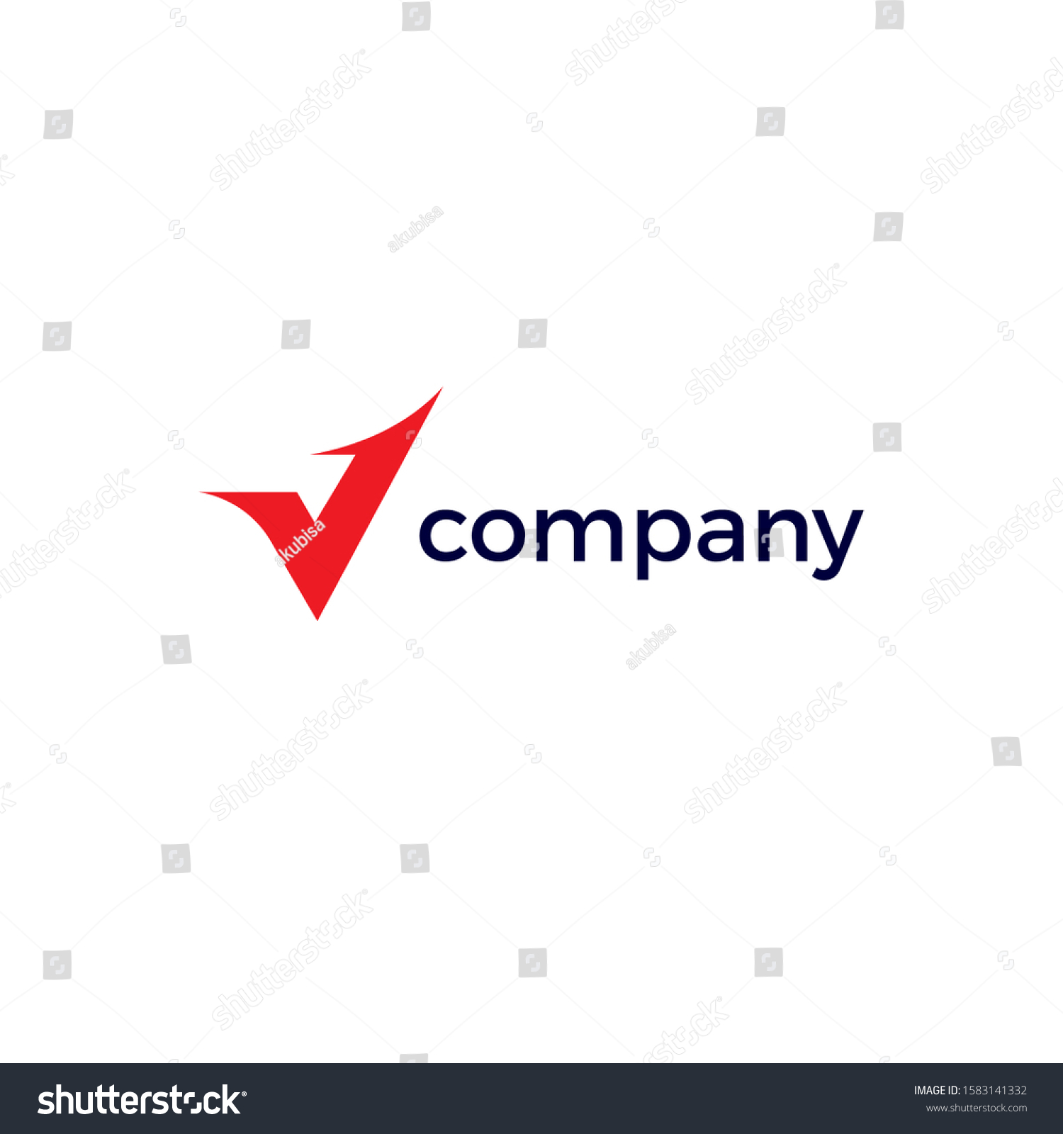 V Arrow Logo Combination Letter V Arrow Look Royalty Free Stock