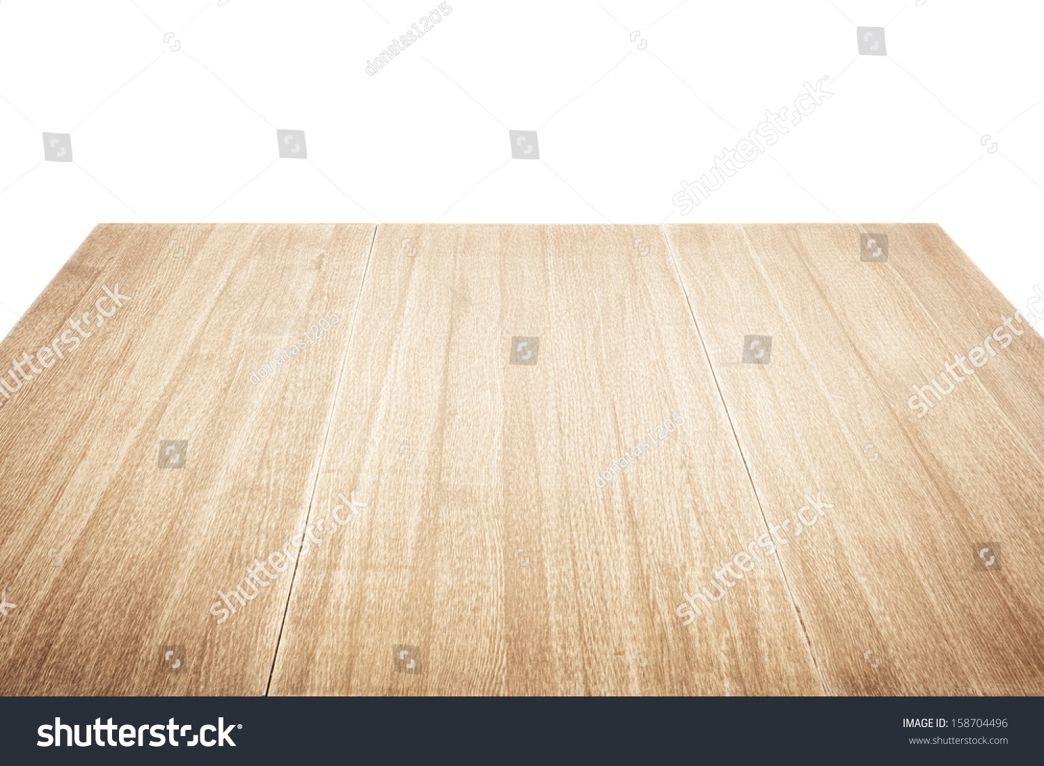 Wooden table isolated on white #158704496