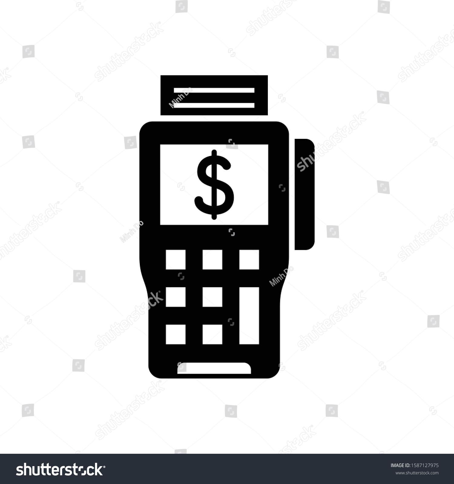 Point of Sale Icon in Black Color - Royalty Free Stock Vector ...