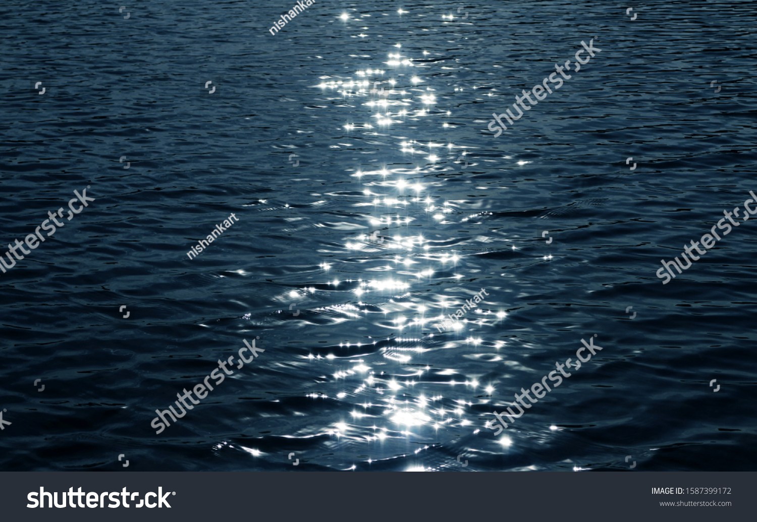 Sea texture. sunlight twinkling and reflecting off lake water. water glistening from the sunlight hitting the water, with ripples and light rays bouncing off the surface, hope, faith and happiness #1587399172