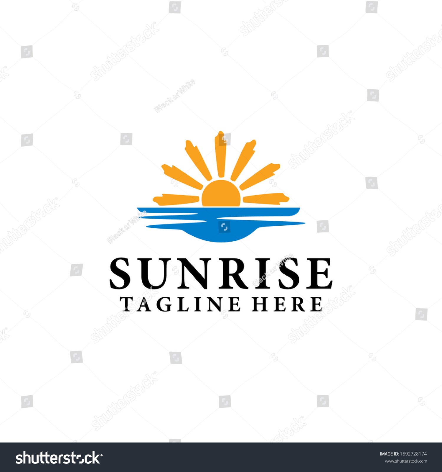 Sunrise Logo Imgage Vector Design - Royalty Free Stock Vector ...