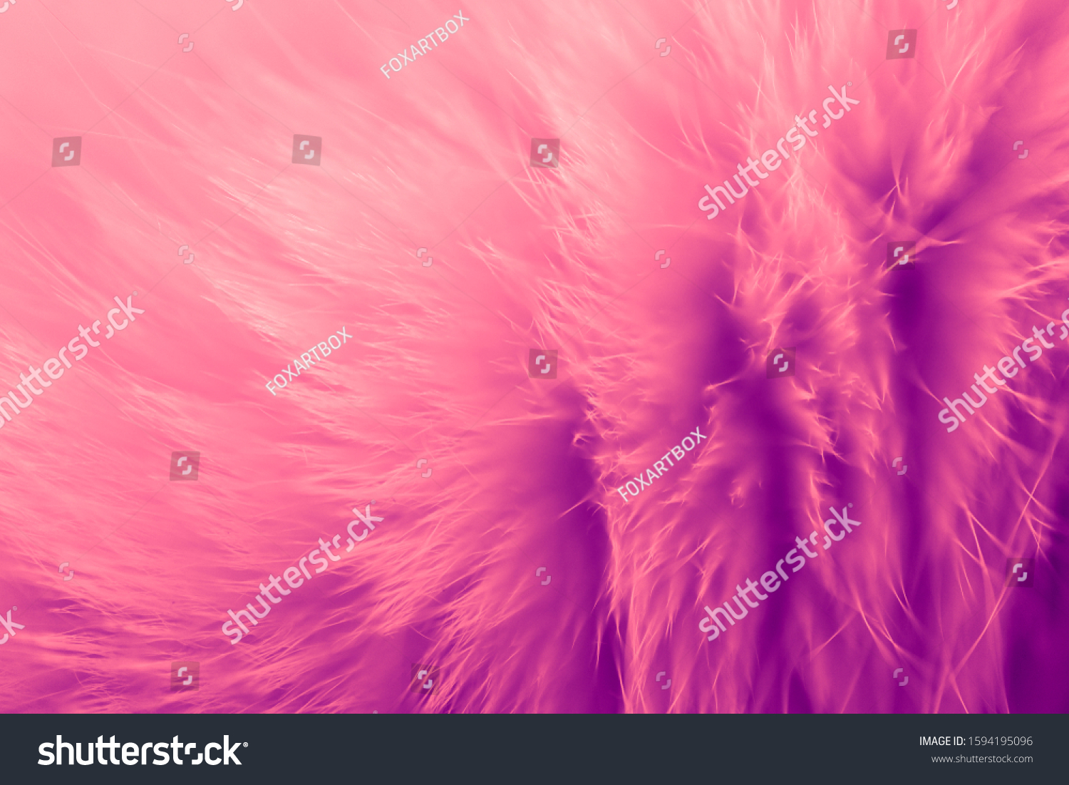 Delicate abstract fluffy background. Glamours pink fur backdrop. #1594195096