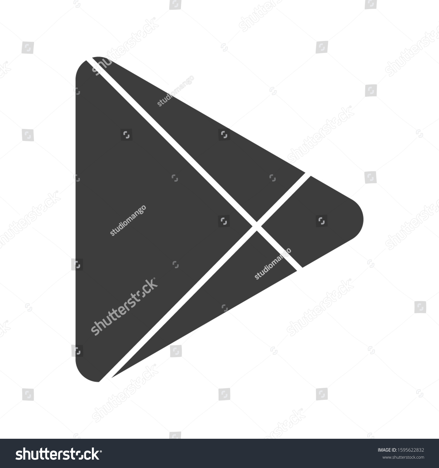 Abstract modern triangular abstract logo design.  #1595622832