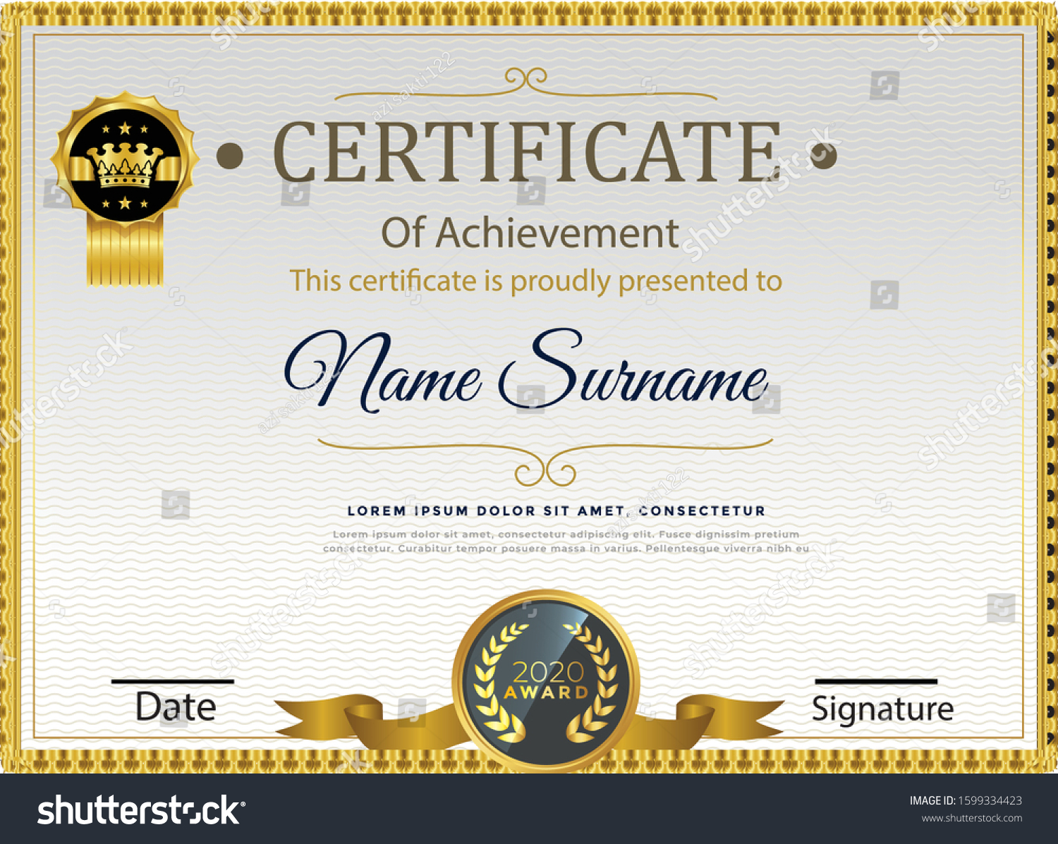 Image 9 for Word Certificate Of Achievement Template