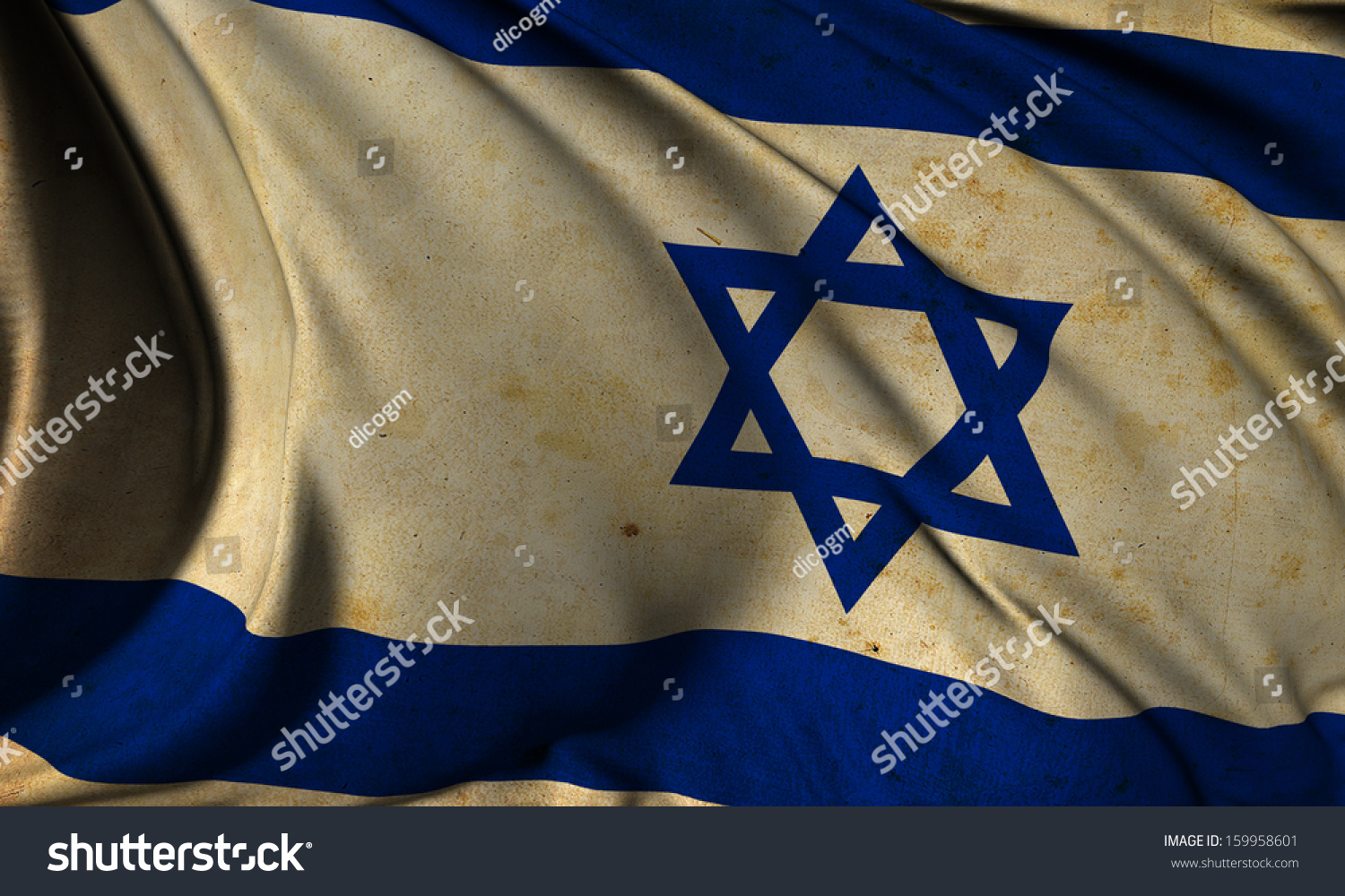 Grunge flag of Israel #159958601